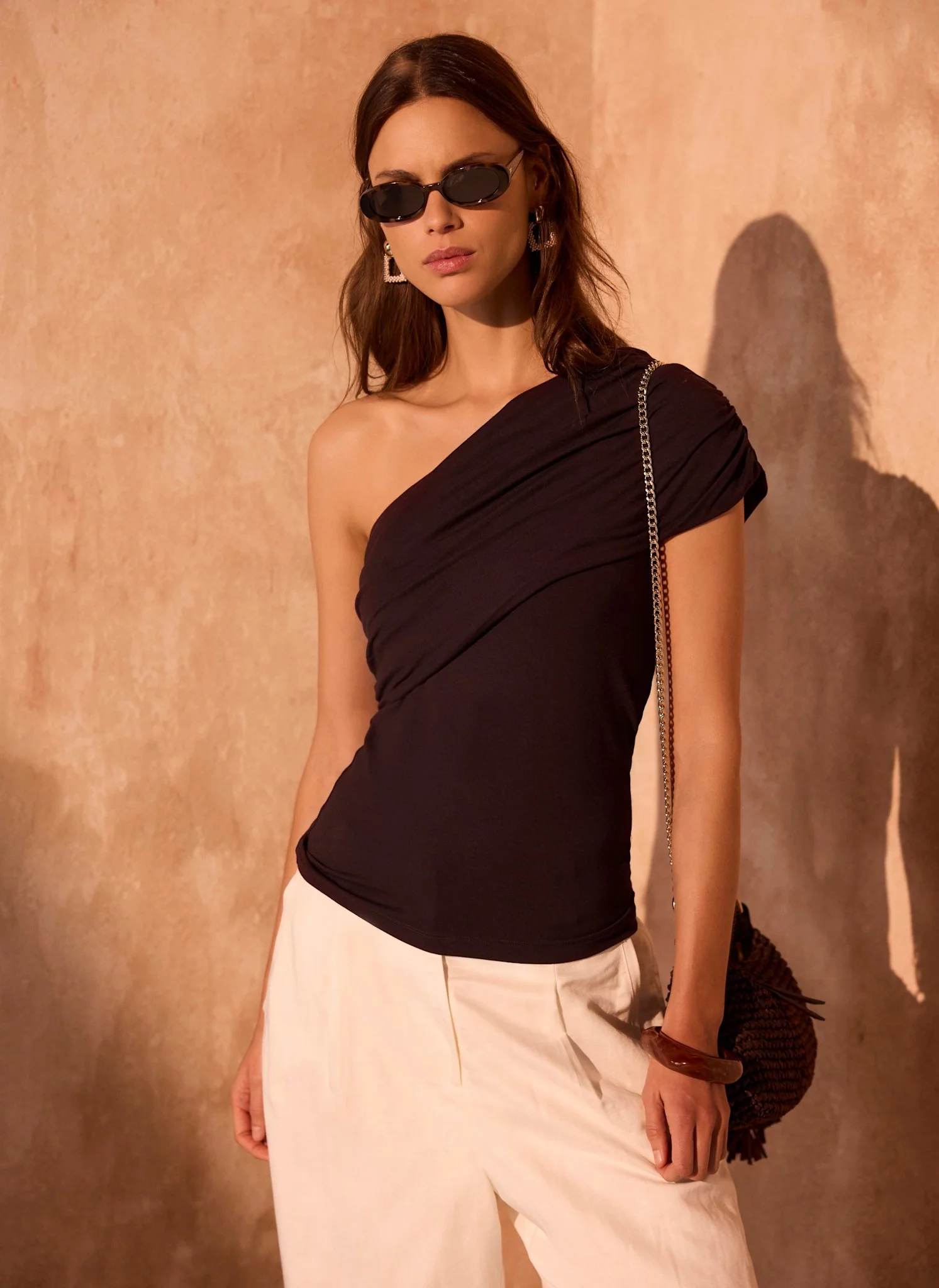 4134-brown-one-shoulder-drape-top-2.webp Brown One Shoulder Drape Top