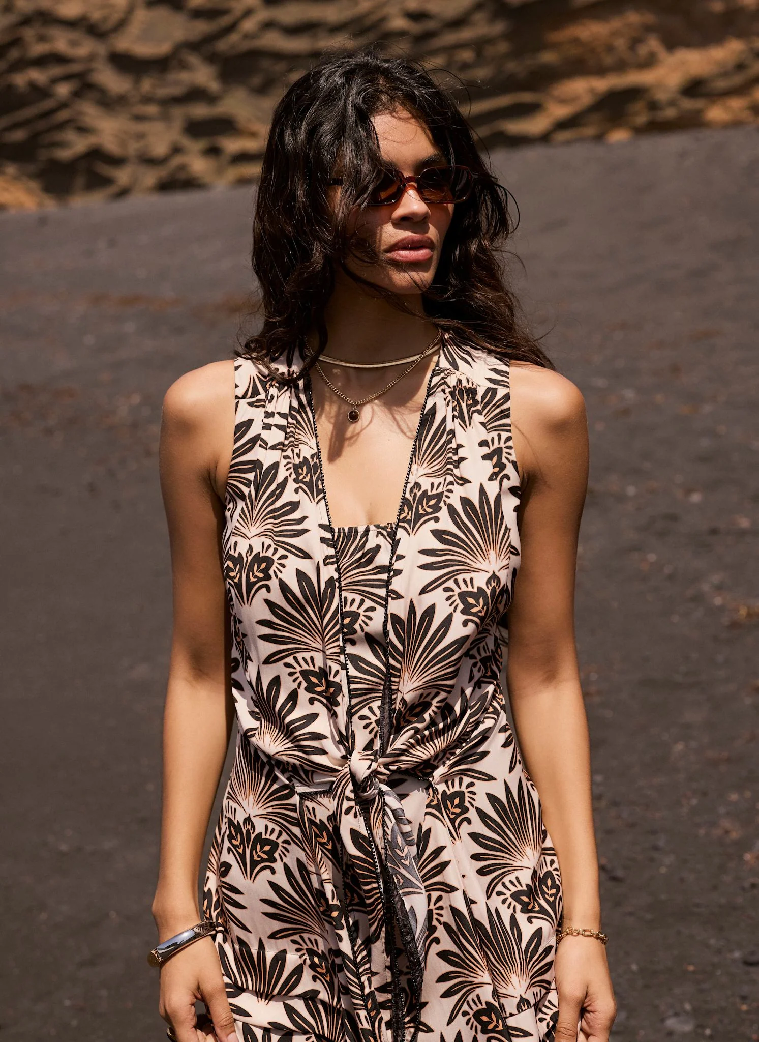 419-neutral-floral-print-midi-dress-3.webp Neutral Floral Print Midi Dress