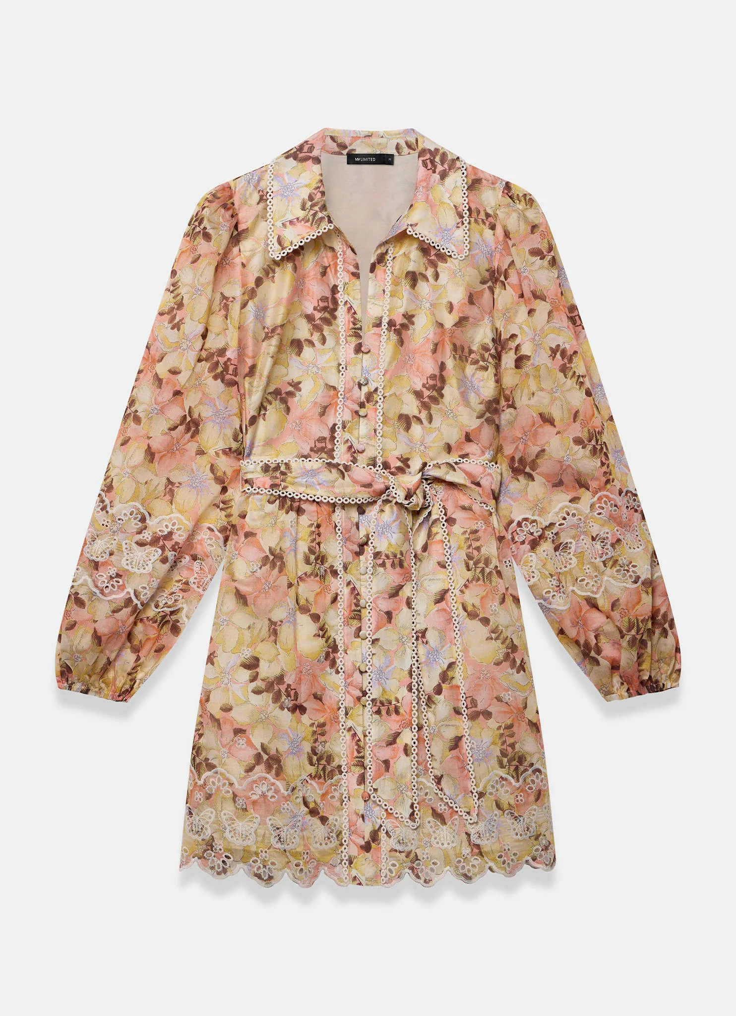 4208-neutral-floral-print-mini-dress-7.webp Neutral Floral Print Mini Dress