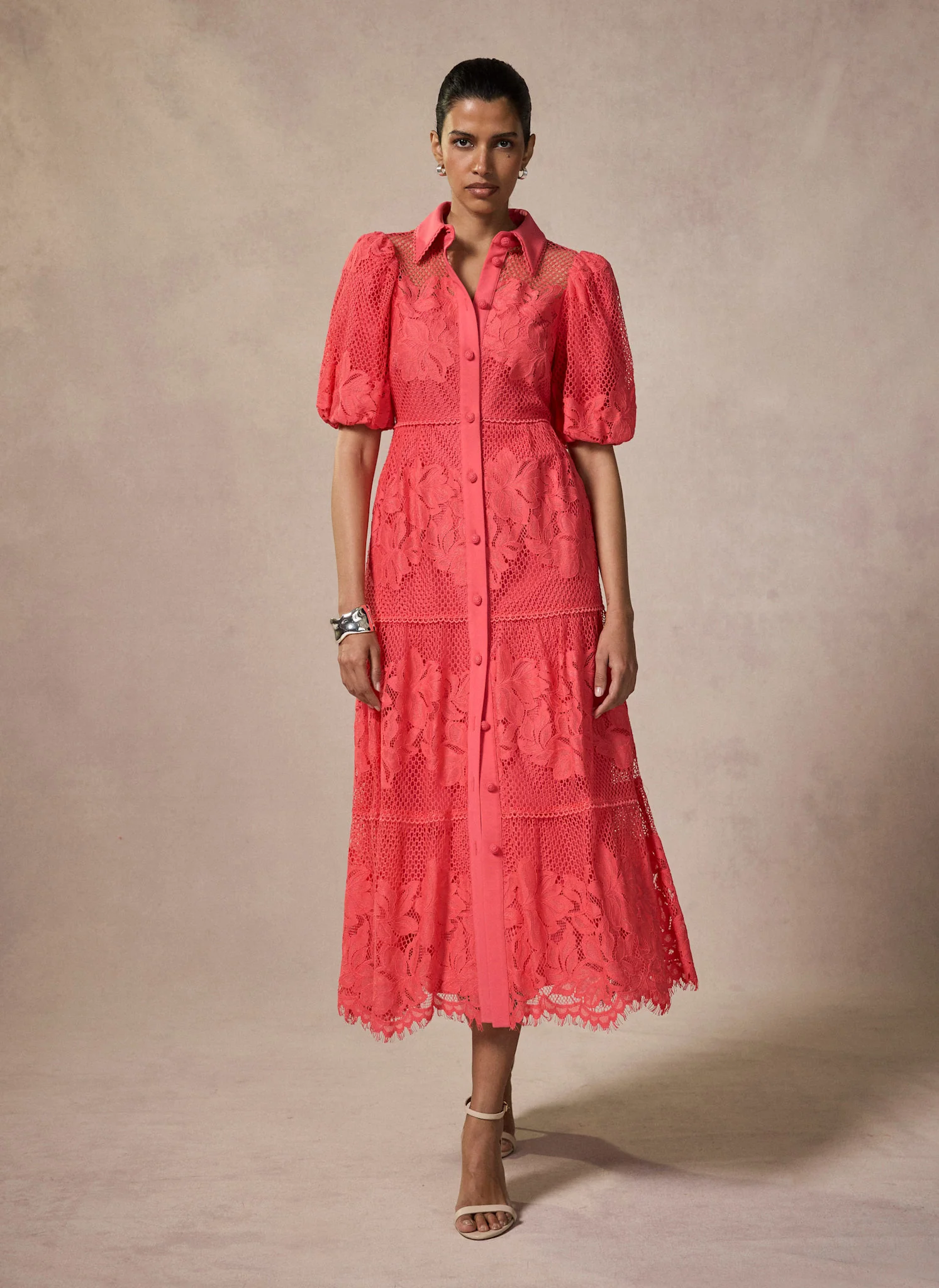 4216-deep-pink-lace-midi-shirt-dress-1.webp Deep Pink Lace Midi Shirt Dress