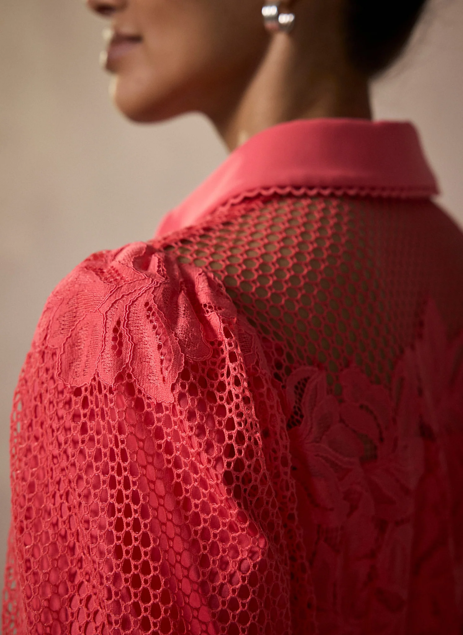 4216-deep-pink-lace-midi-shirt-dress-5.webp Deep Pink Lace Midi Shirt Dress
