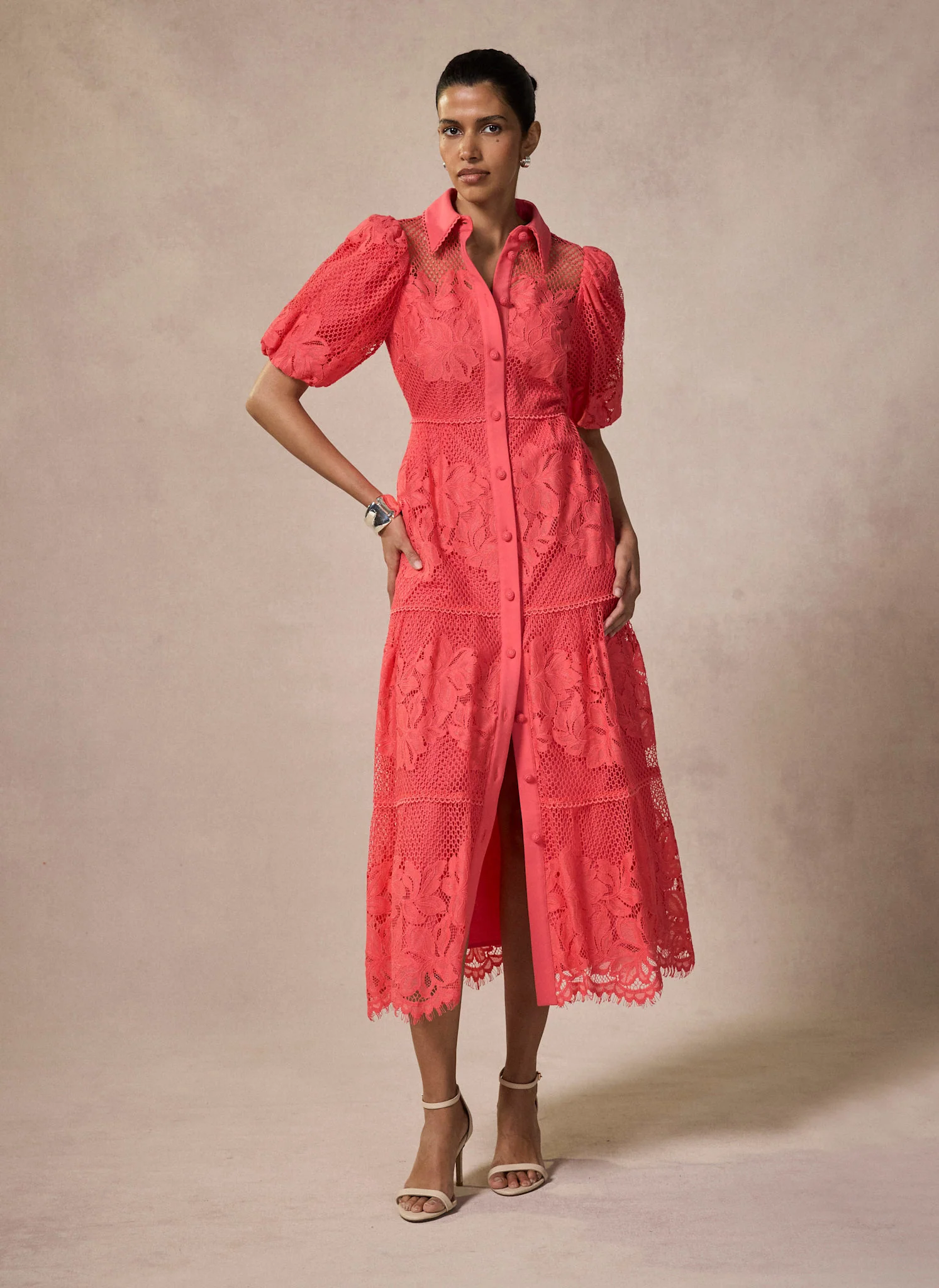 4216-deep-pink-lace-midi-shirt-dress-6.webp Deep Pink Lace Midi Shirt Dress