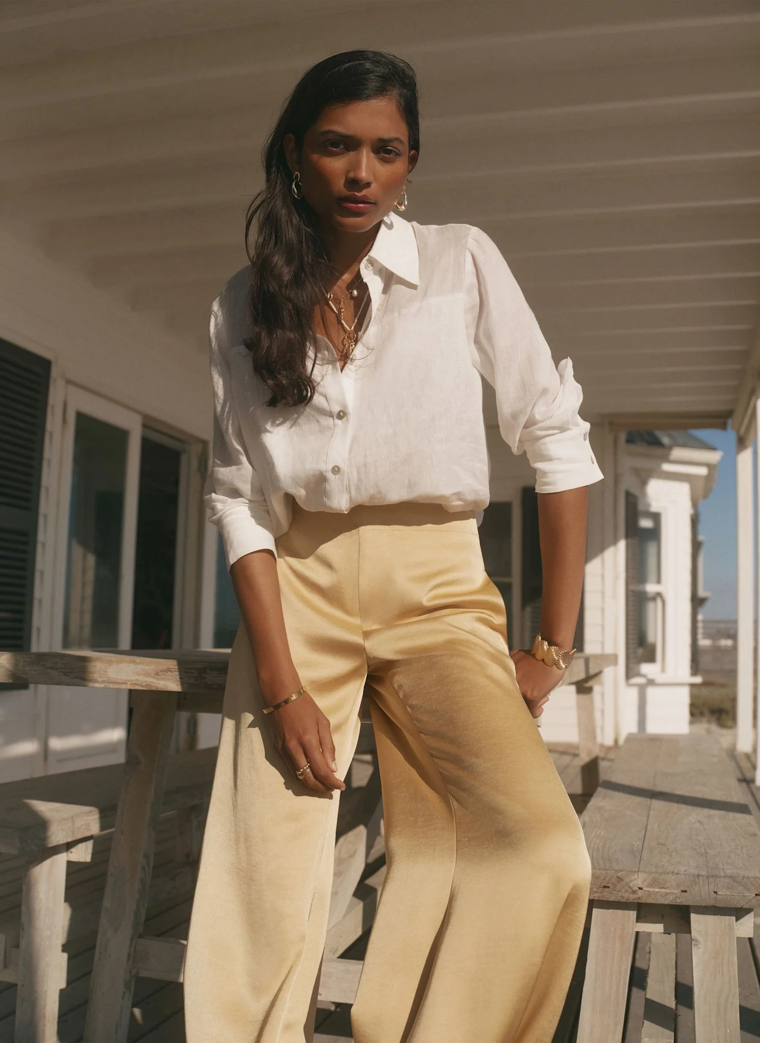 4266-yellow-satin-balloon-trousers-4.webp Yellow Satin Balloon Trousers