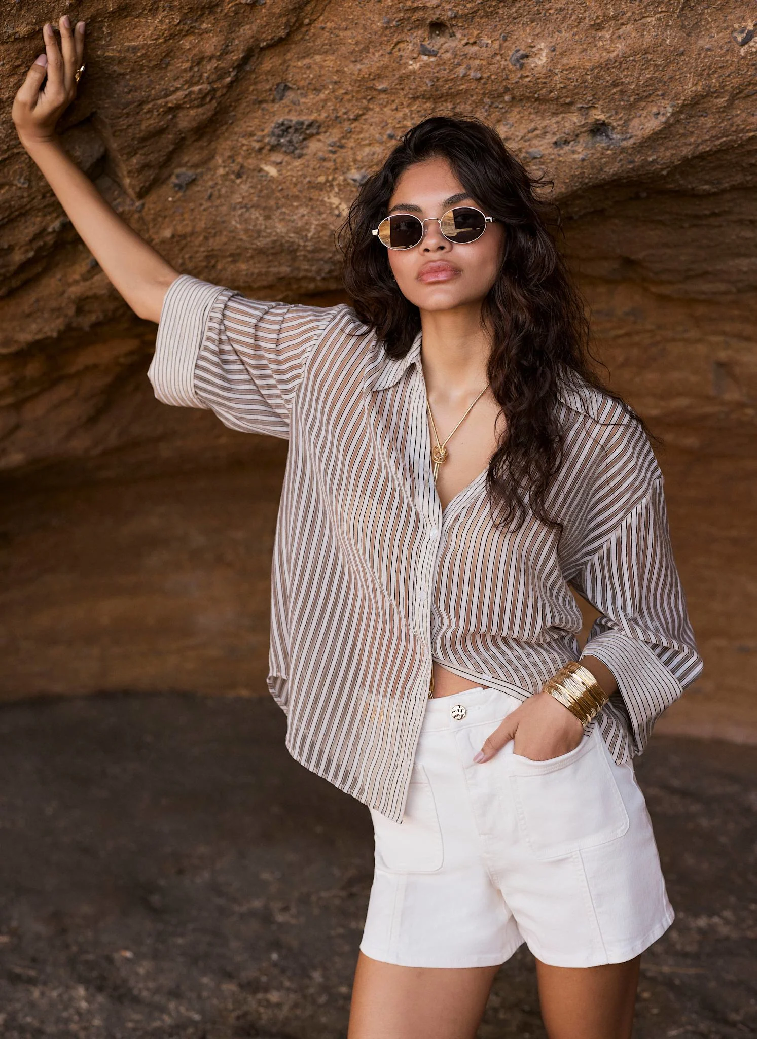 433-neutral-striped-sheer-shirt-1.webp Neutral Striped Sheer Shirt