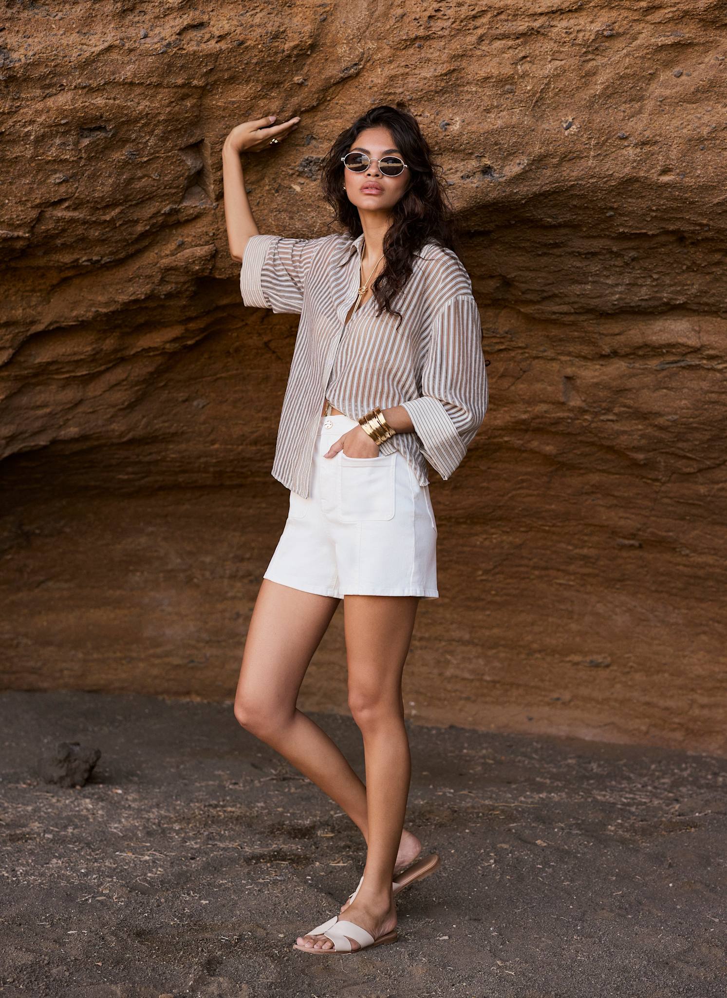 433-neutral-striped-sheer-shirt-4.jpg Neutral Striped Sheer Shirt
