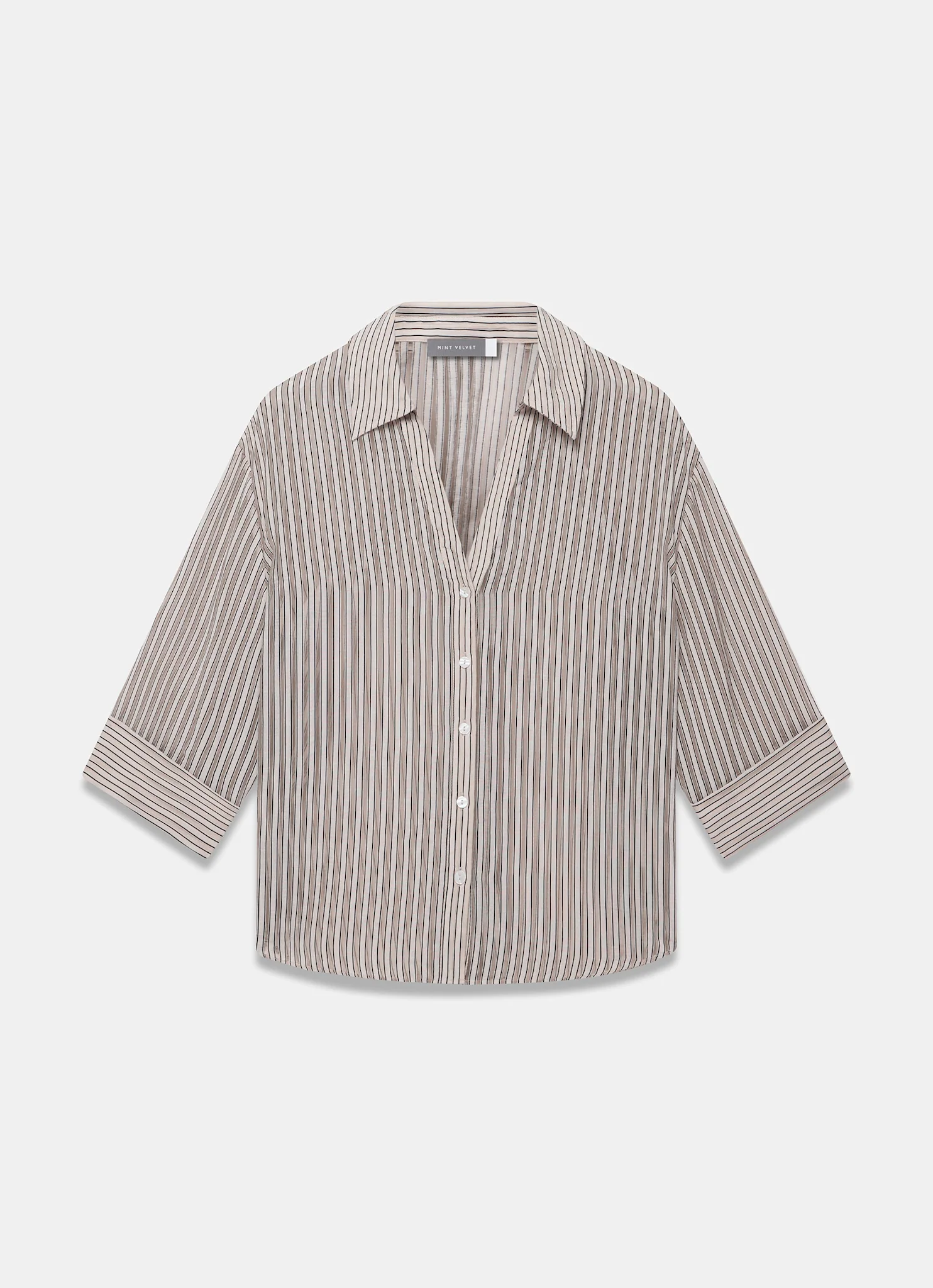 433-neutral-striped-sheer-shirt-6.webp Neutral Striped Sheer Shirt