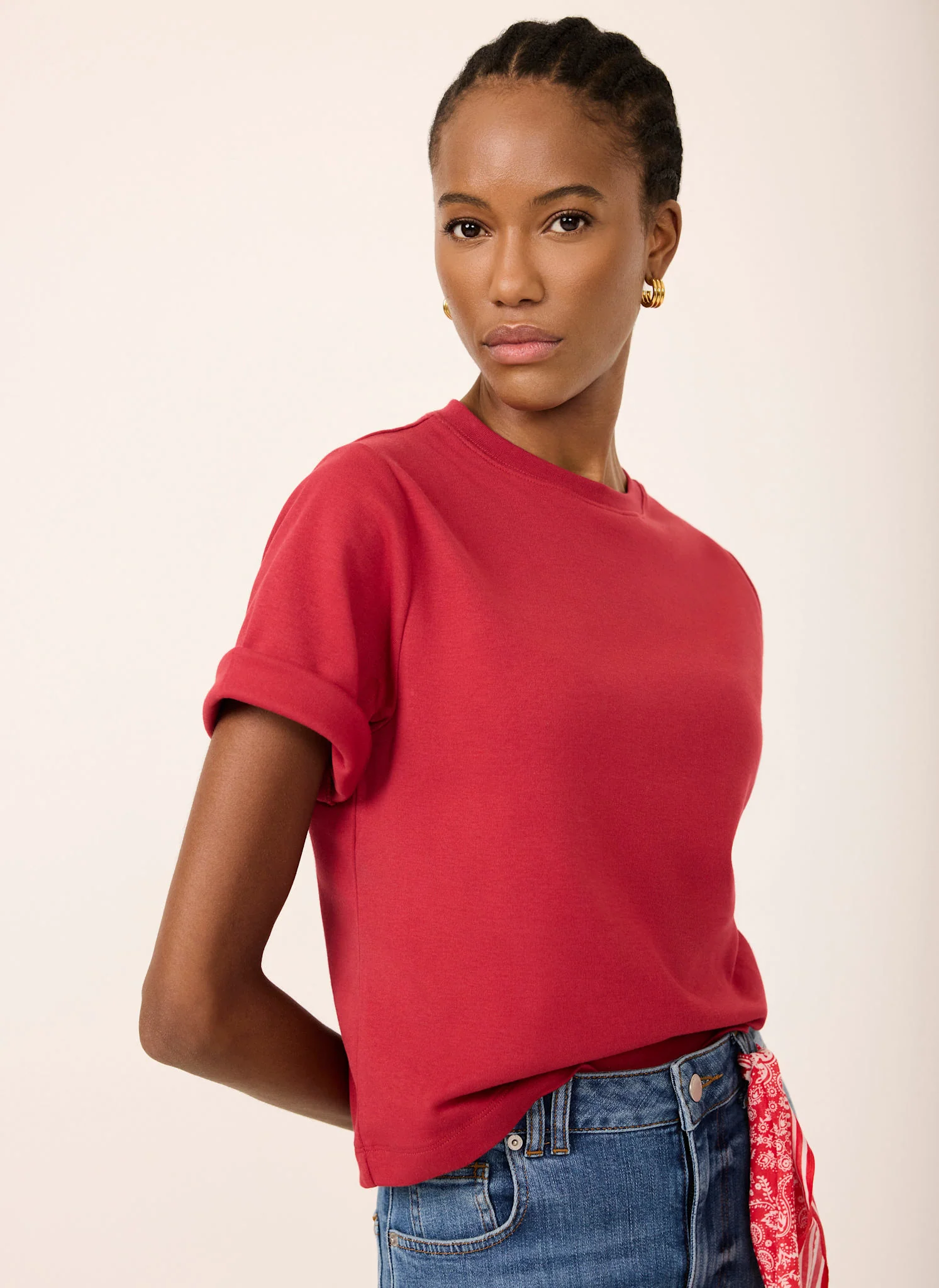 4332-red-ultimate-cotton-t-shirt-2.webp Red Ultimate Cotton T-Shirt