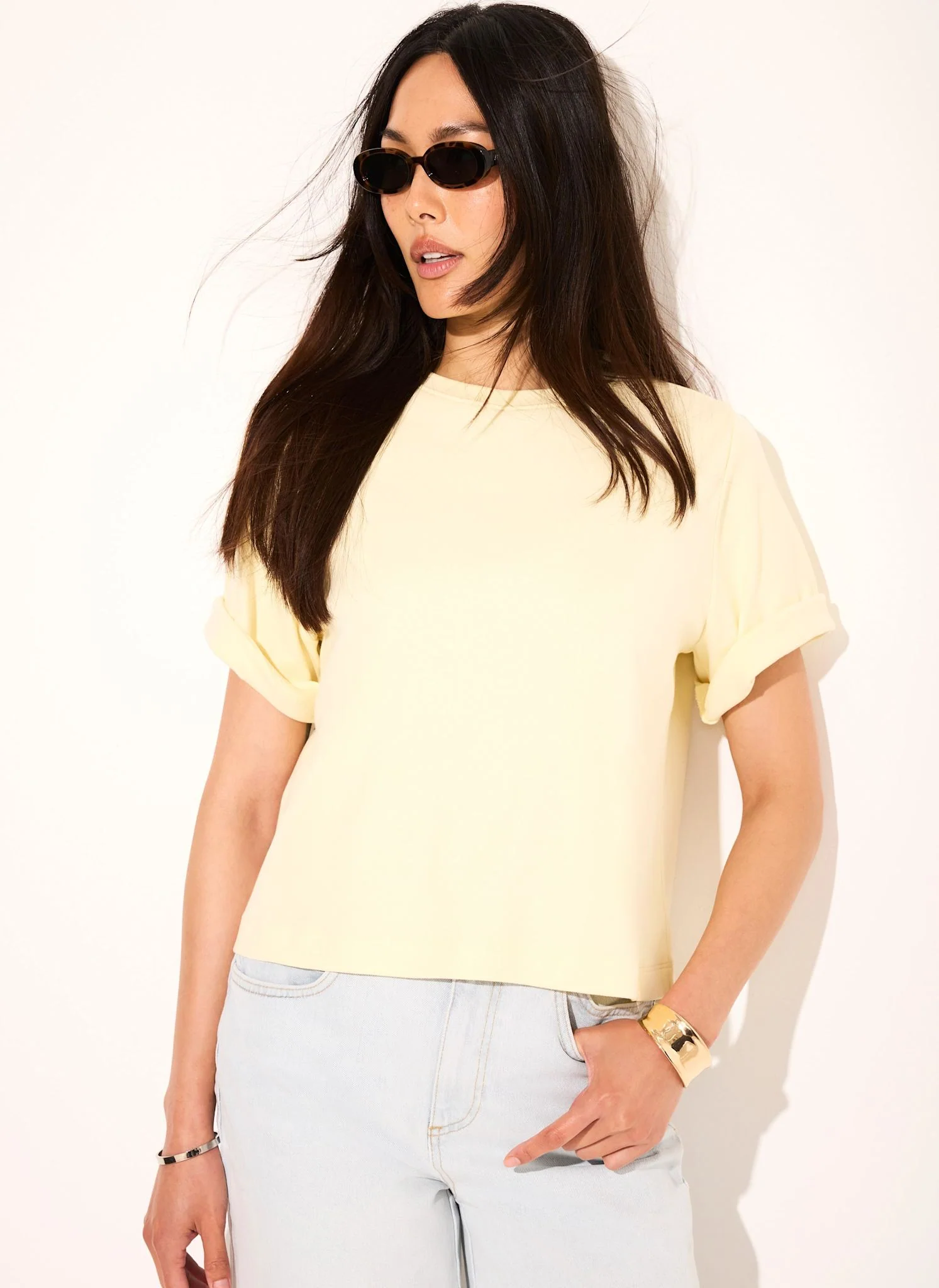 4338-pale-yellow-cotton-ultimate-t-shirt-4.webp Pale Yellow Cotton Ultimate T-Shirt