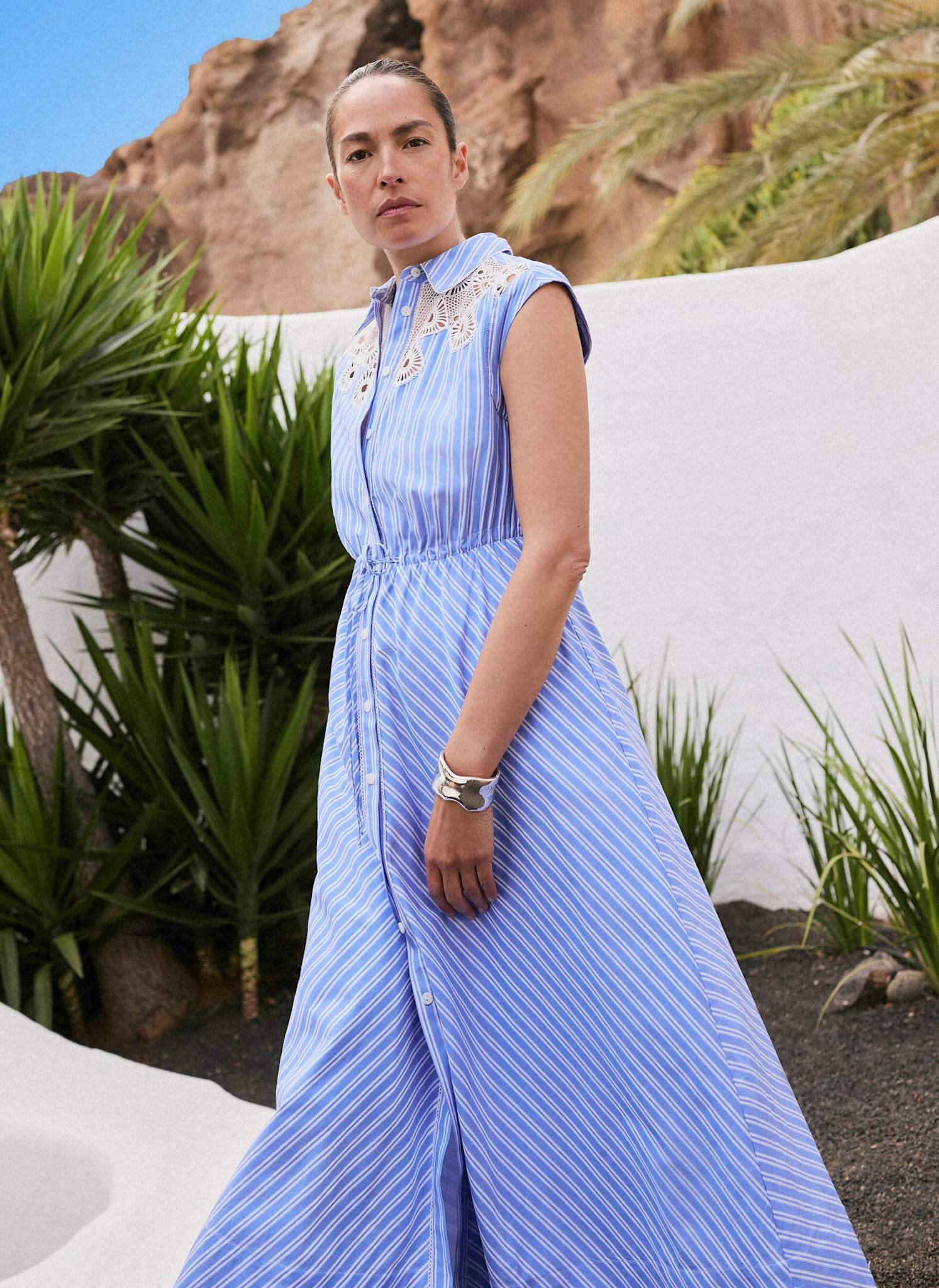 4460-blue-striped-midi-shirt-dress-2.jpg Blue Striped Midi Shirt Dress