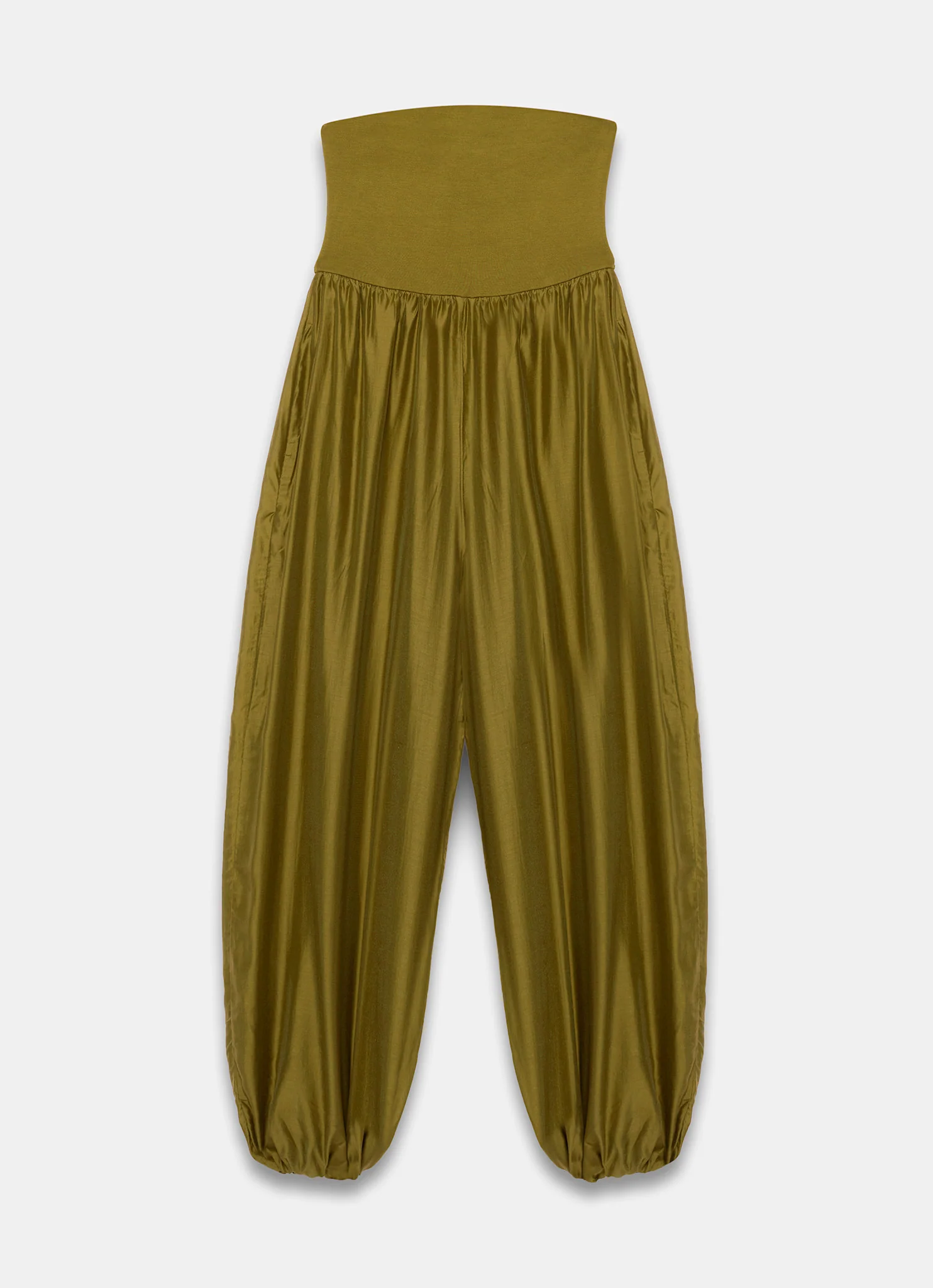 Green Bandeau Balloon Jumpsuit
