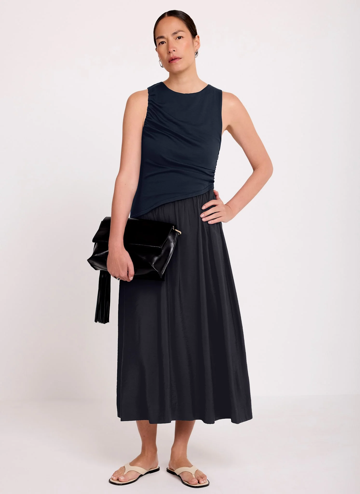 451-navy-asymmetric-waist-midi-dress-5.webp Navy Asymmetric Waist Midi Dress