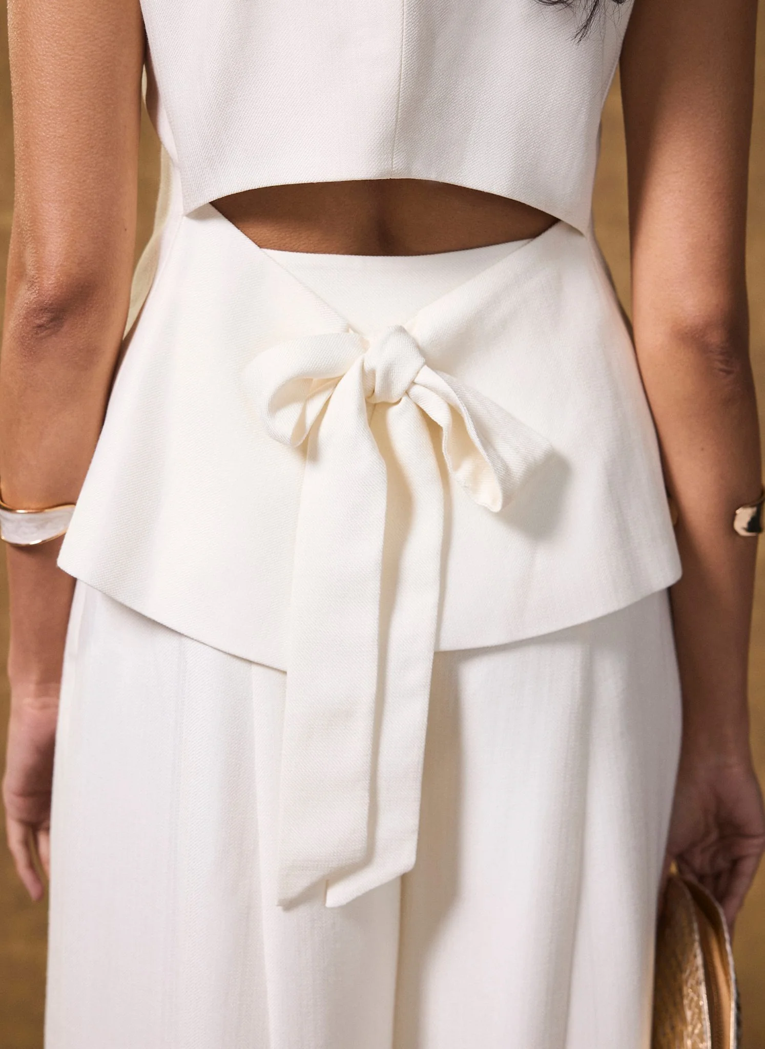 4568-cream-asymmetric-backless-waistcoat-4.webp Cream Asymmetric Backless Waistcoat