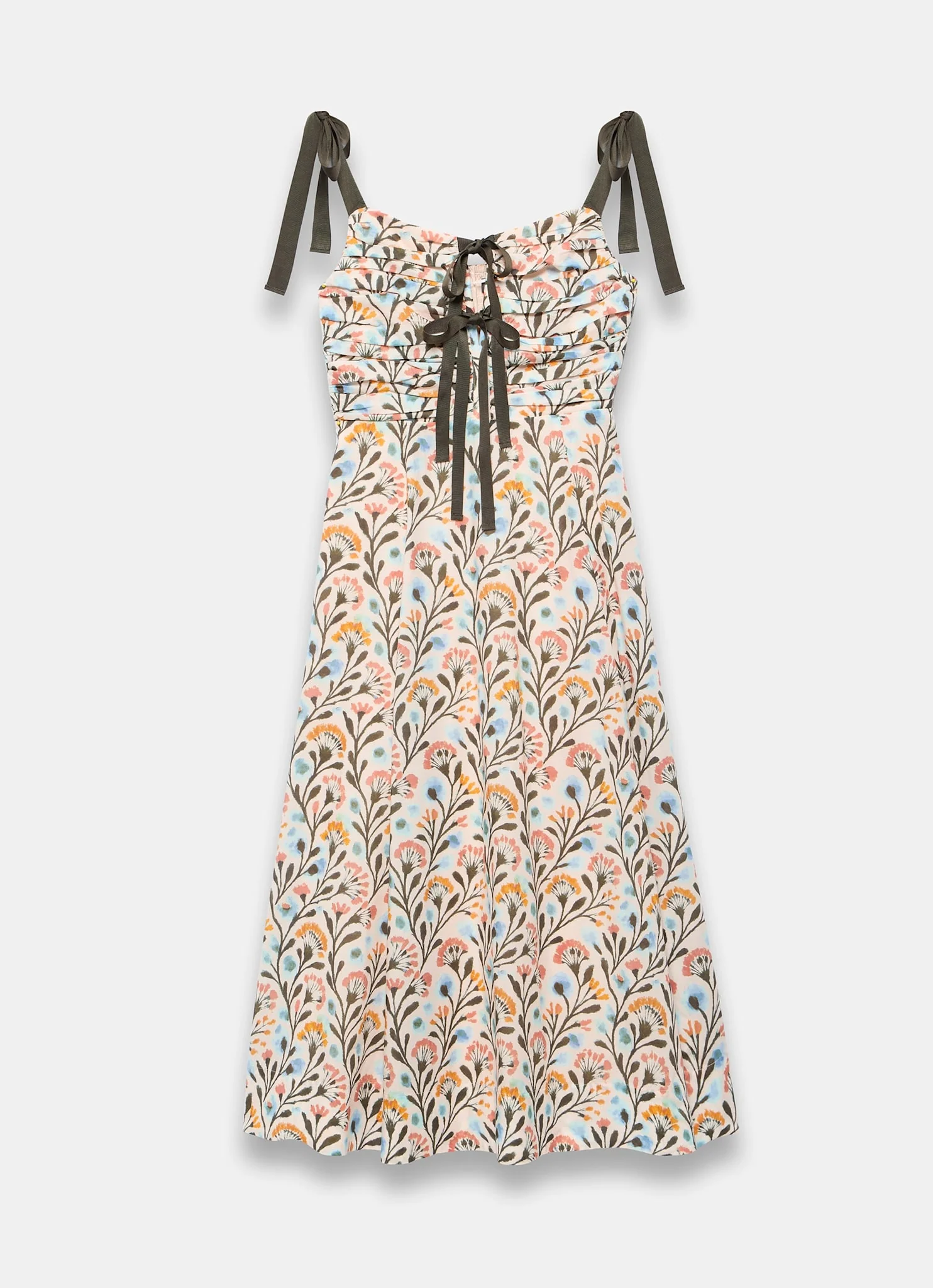 4634-blue-cotton-floral-print-midi-dress-6.webp Blue Cotton Floral Print Midi Dress