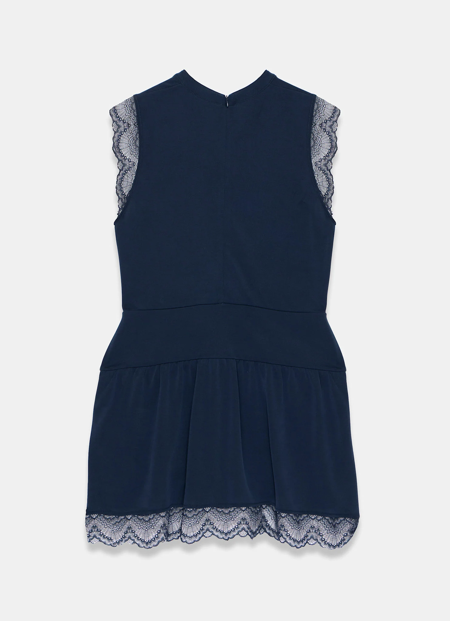 Navy Lace Detail Playsuit