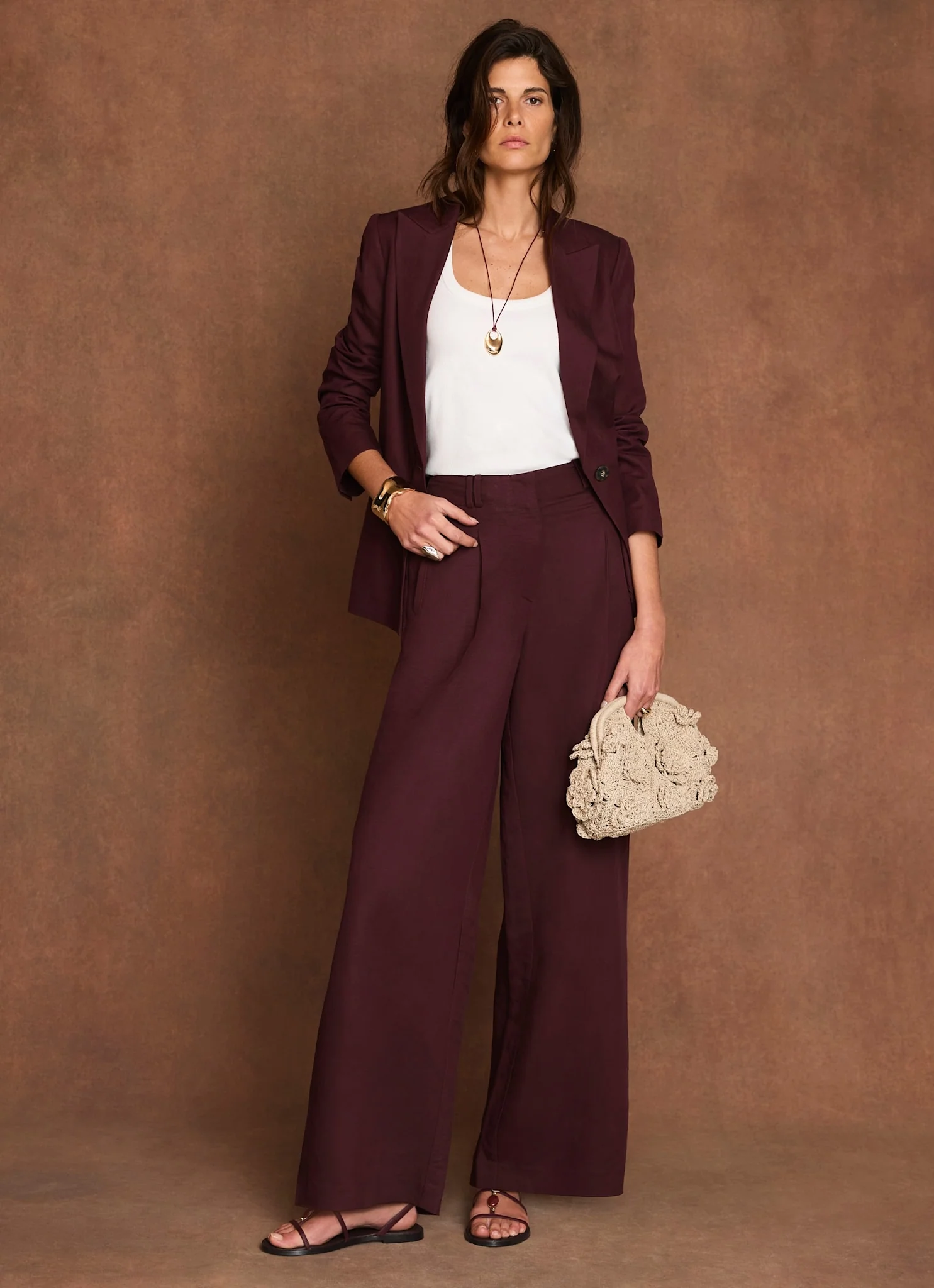 4651-xs-xs-variation-3.webp Burgundy Linen Blend Single Breasted Blazer
