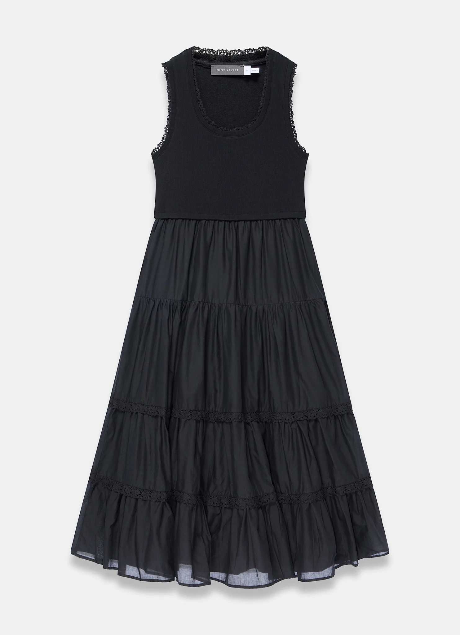 4742-black-cotton-blend-midi-dress-7.webp Black Cotton Blend Midi Dress