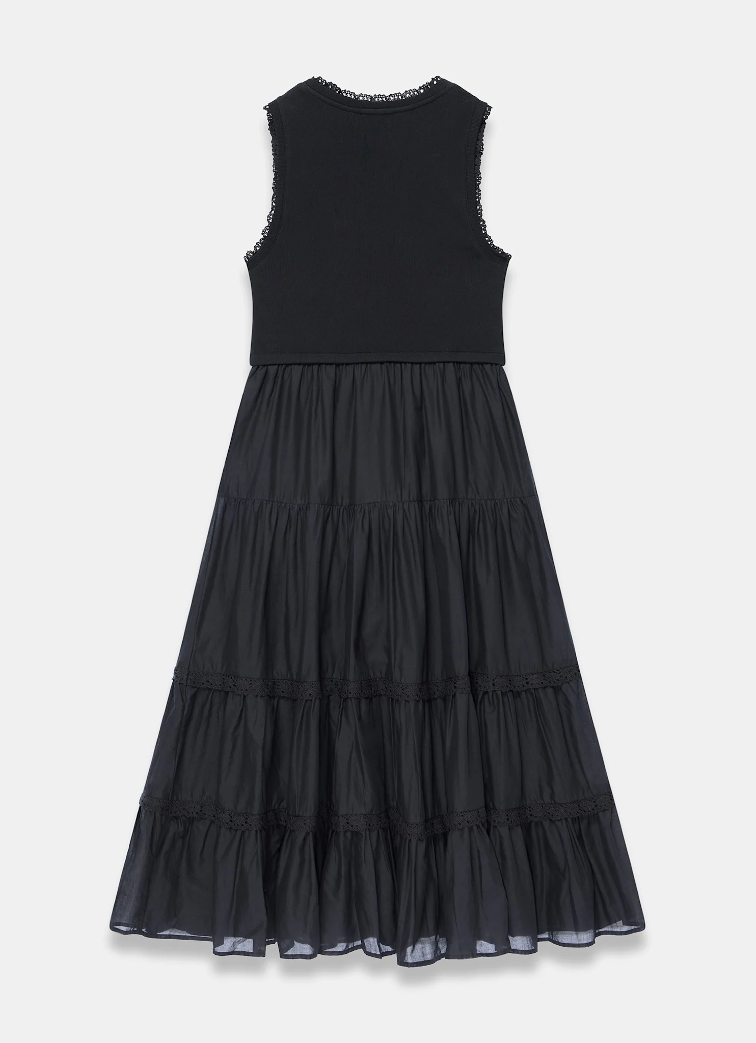 4742-black-cotton-blend-midi-dress-8.webp Black Cotton Blend Midi Dress