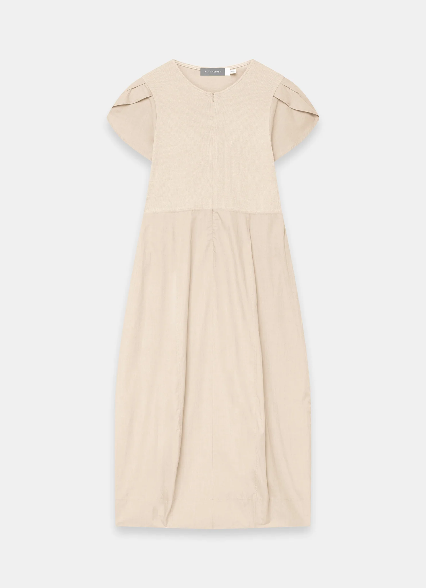 4754-neutral-cotton-blend-tulip-hem-midi-dress-7.webp Neutral Cotton Blend Tulip Hem Midi Dress