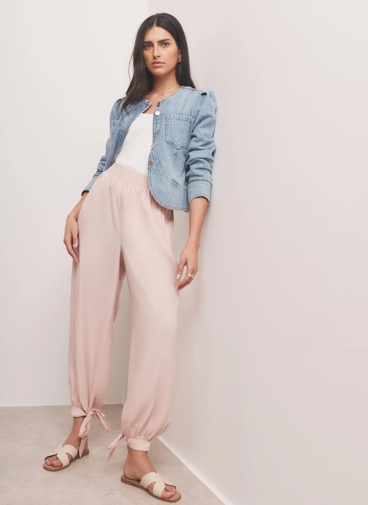 Pink Soft Balloon Trousers