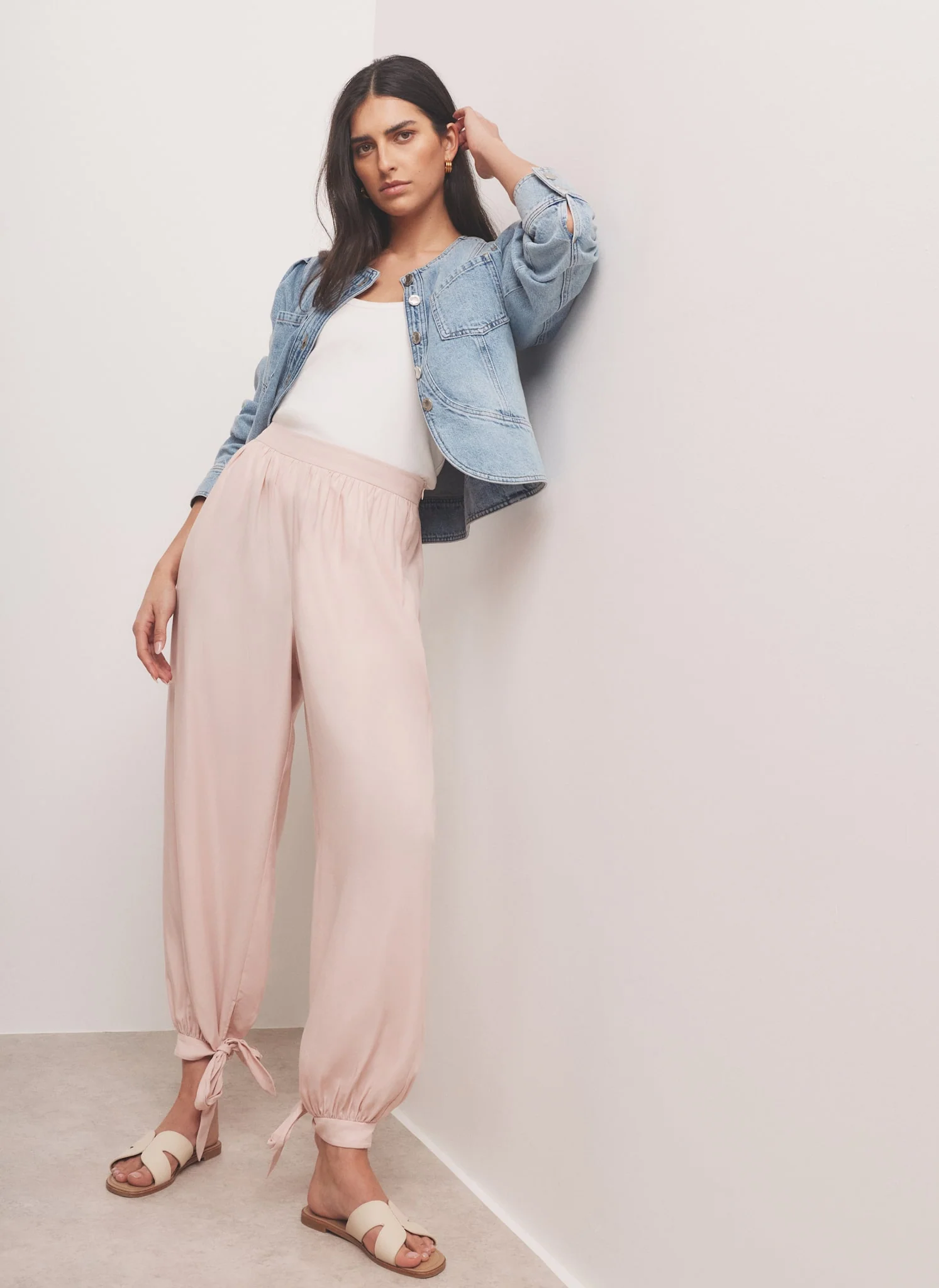 Pink Soft Balloon Trousers
