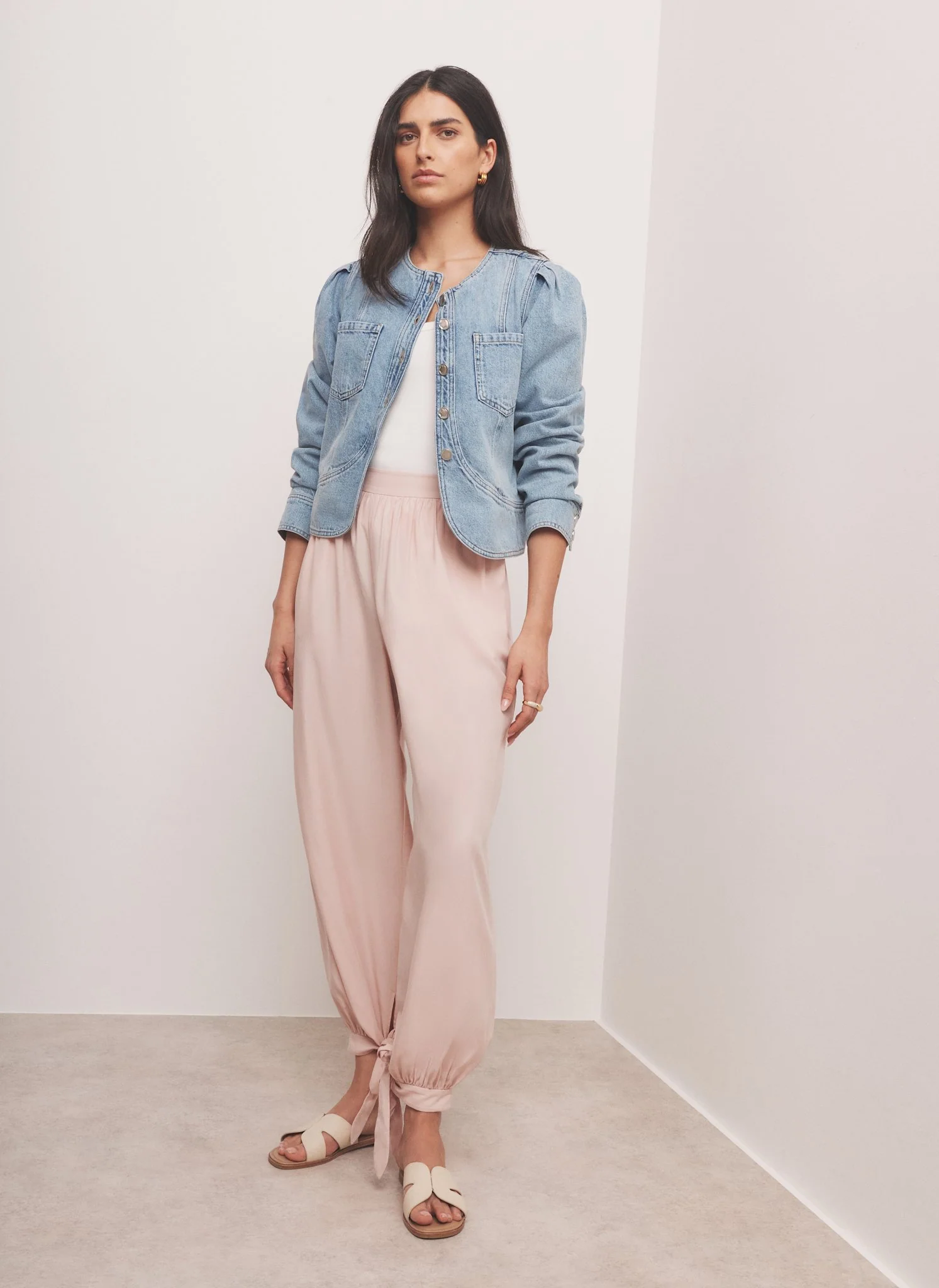 Pink Soft Balloon Trousers
