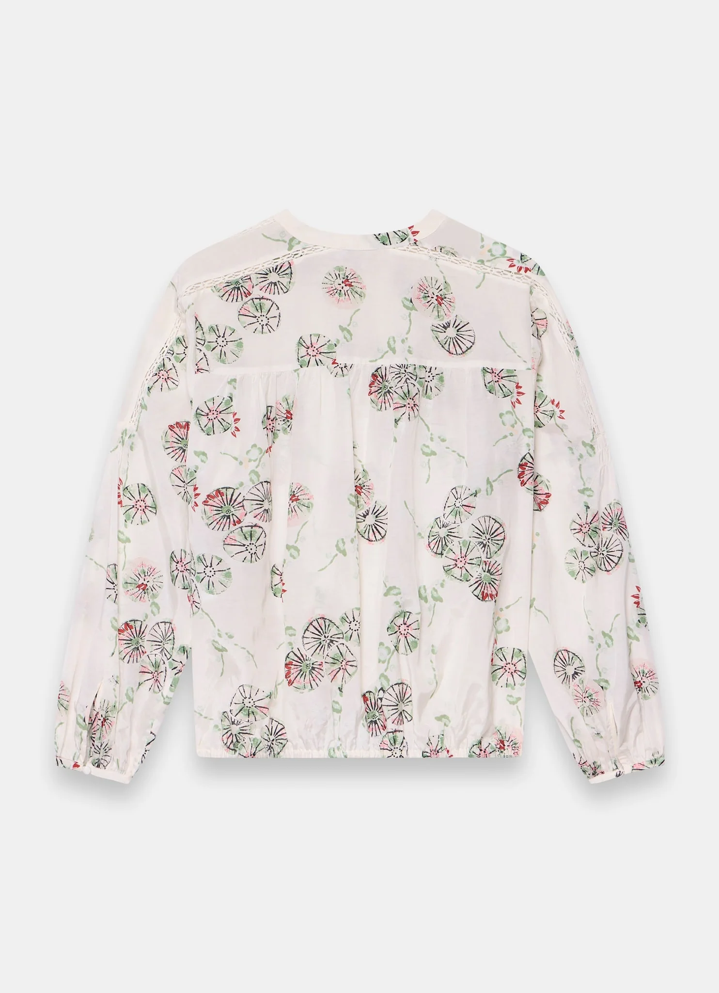 4790-cream-shirred-printed-blouse-7.webp Cream Shirred Printed Blouse