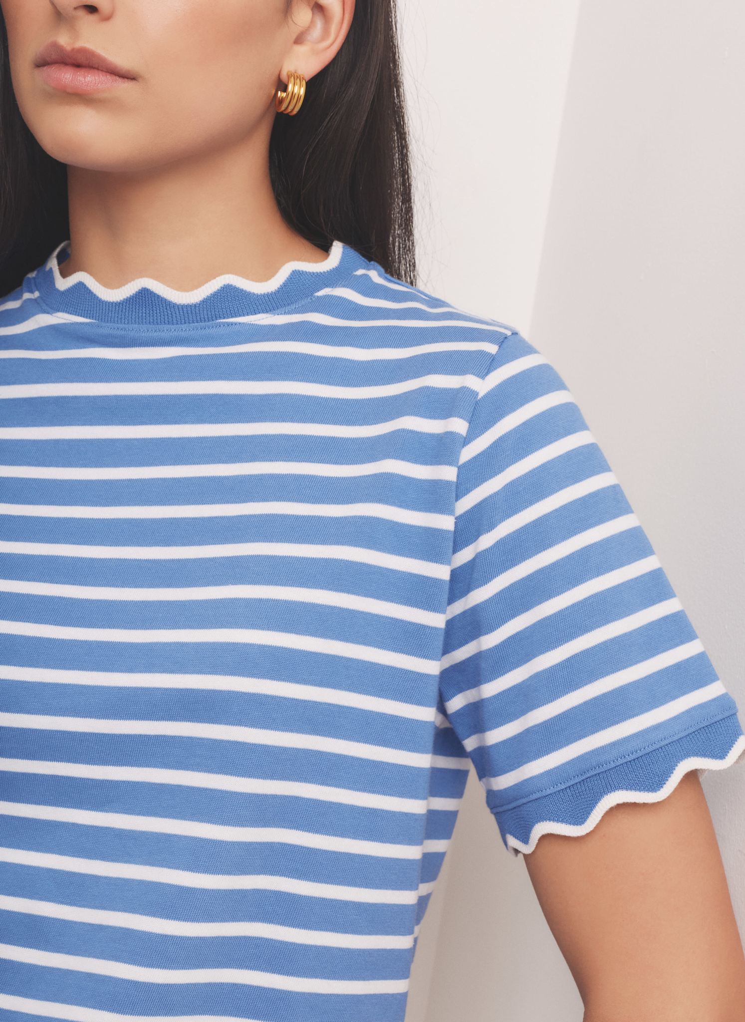 4820-blue-cotton-striped-scallop-t-shirt-5.jpg Blue Cotton Striped Scallop T-Shirt