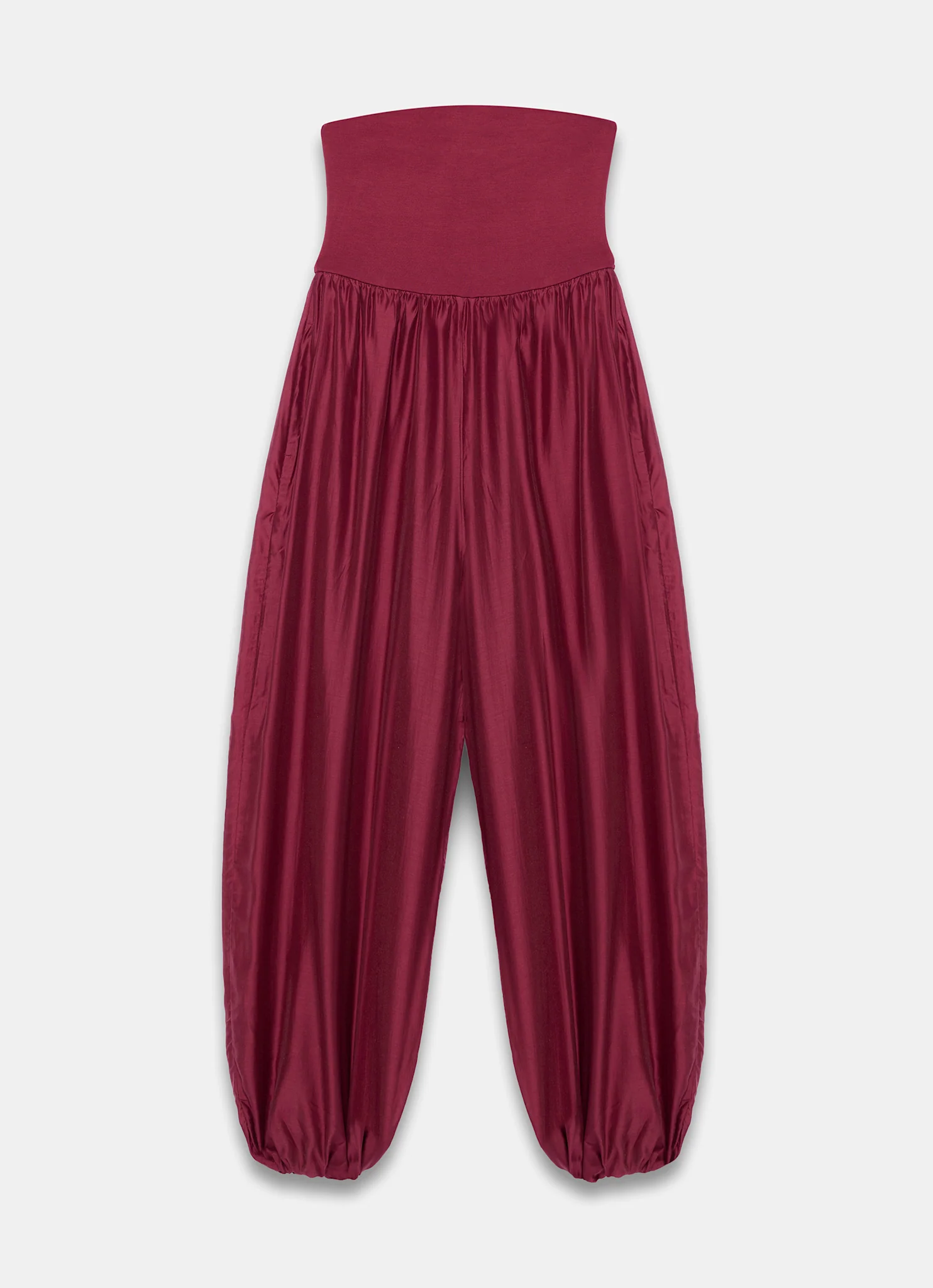 Red Bandeau Balloon Jumpsuit