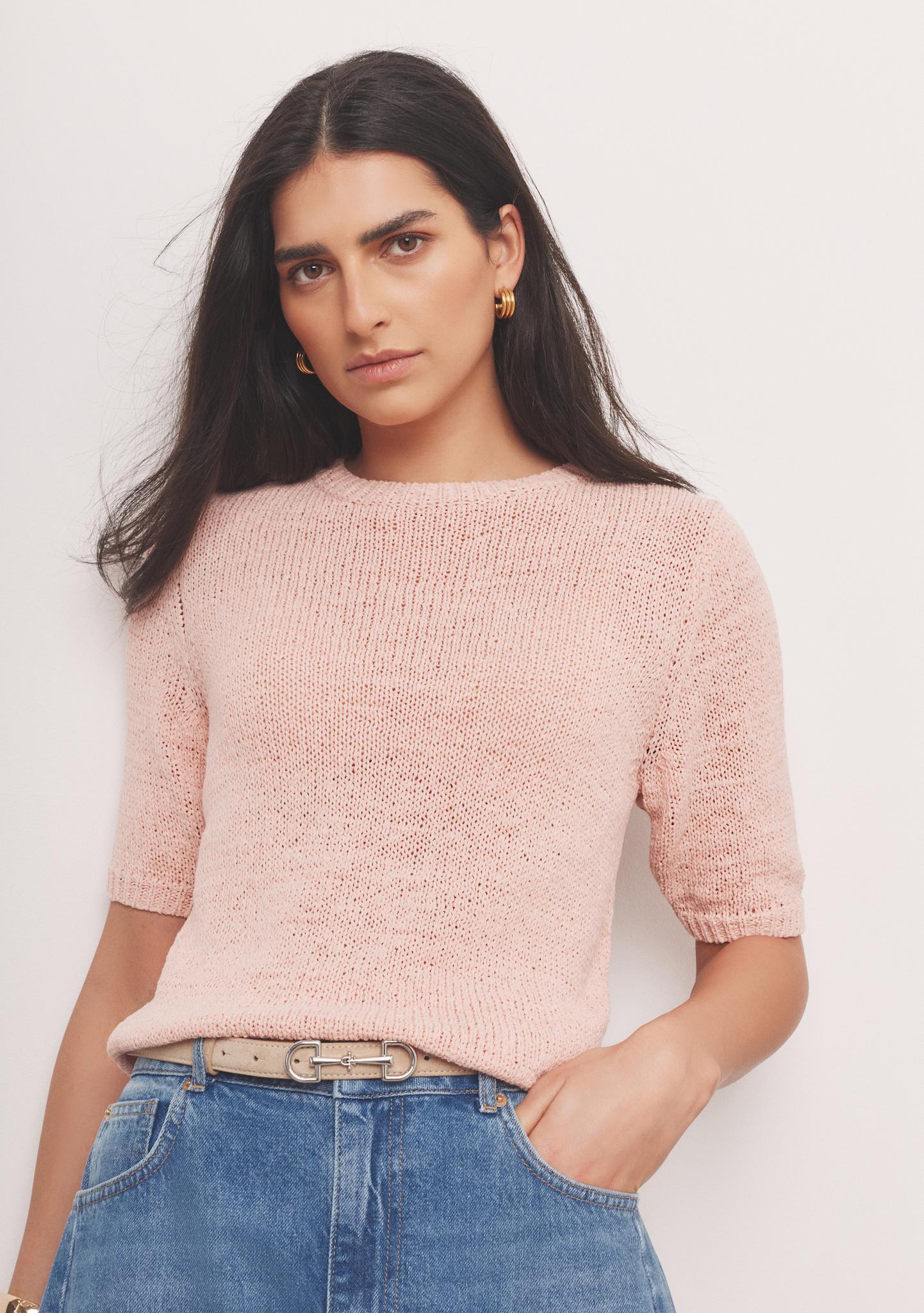 4916-pink-cotton-blend-knit-top-2.jpg Pink Cotton Blend Knit Top