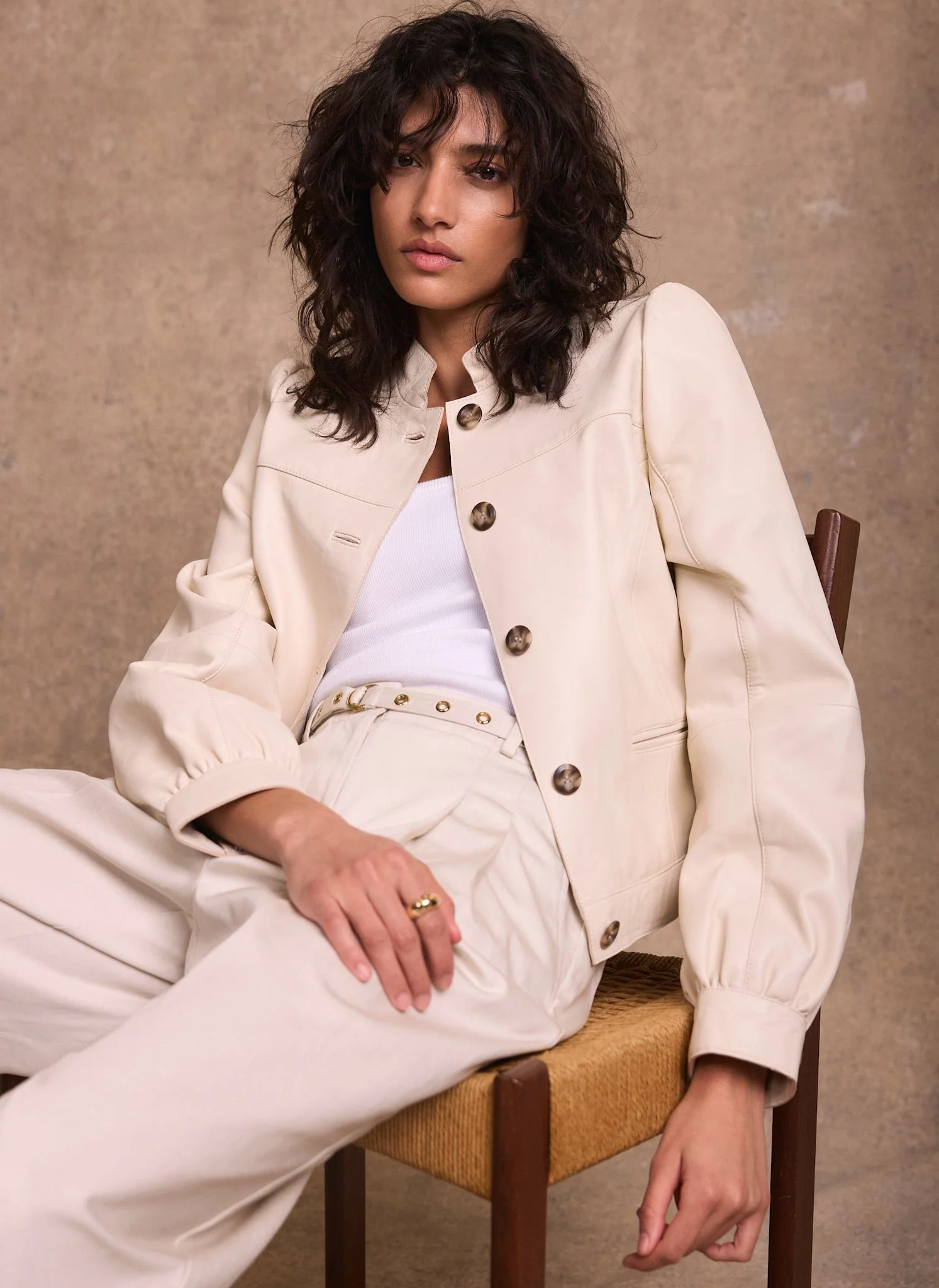 4992-cream-leather-puff-sleeve-jacket-1.webp Cream Leather Puff Sleeve Jacket