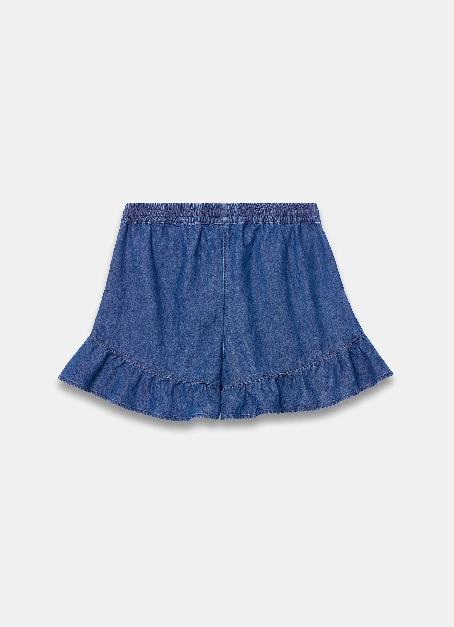 4998-mid-indigo-denim-ruffle-hem-shorts-6.webp Mid Indigo Denim Ruffle Hem Shorts