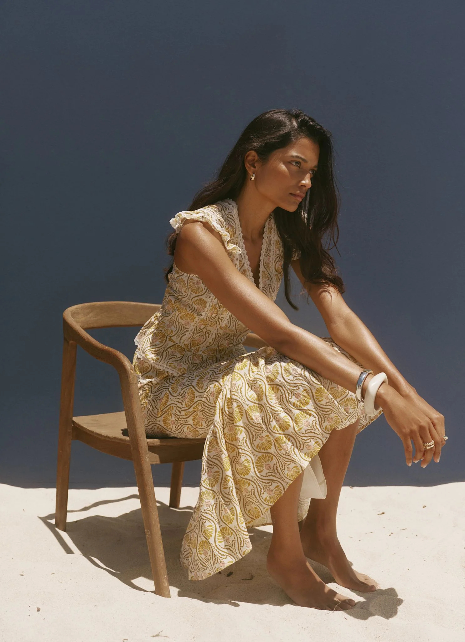 5046-yellow-cotton-floral-print-midi-skirt-2.webp Yellow Cotton Floral Print Midi Skirt