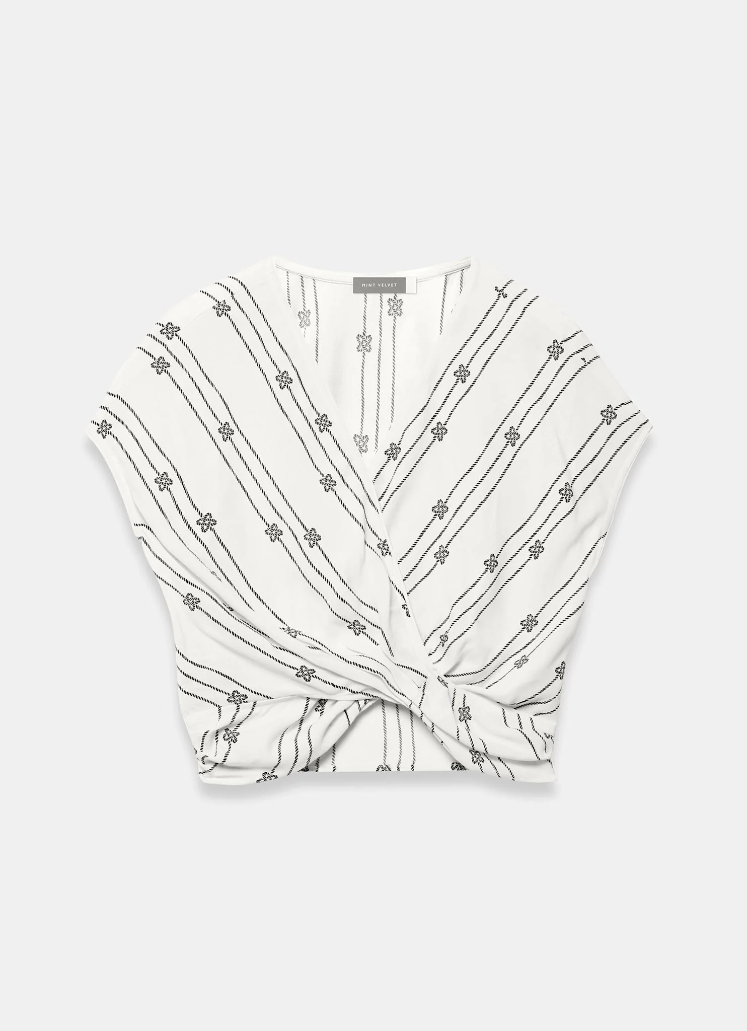 505-cream-printed-wrap-detail-shirt-6.webp Cream Printed Wrap Detail Shirt