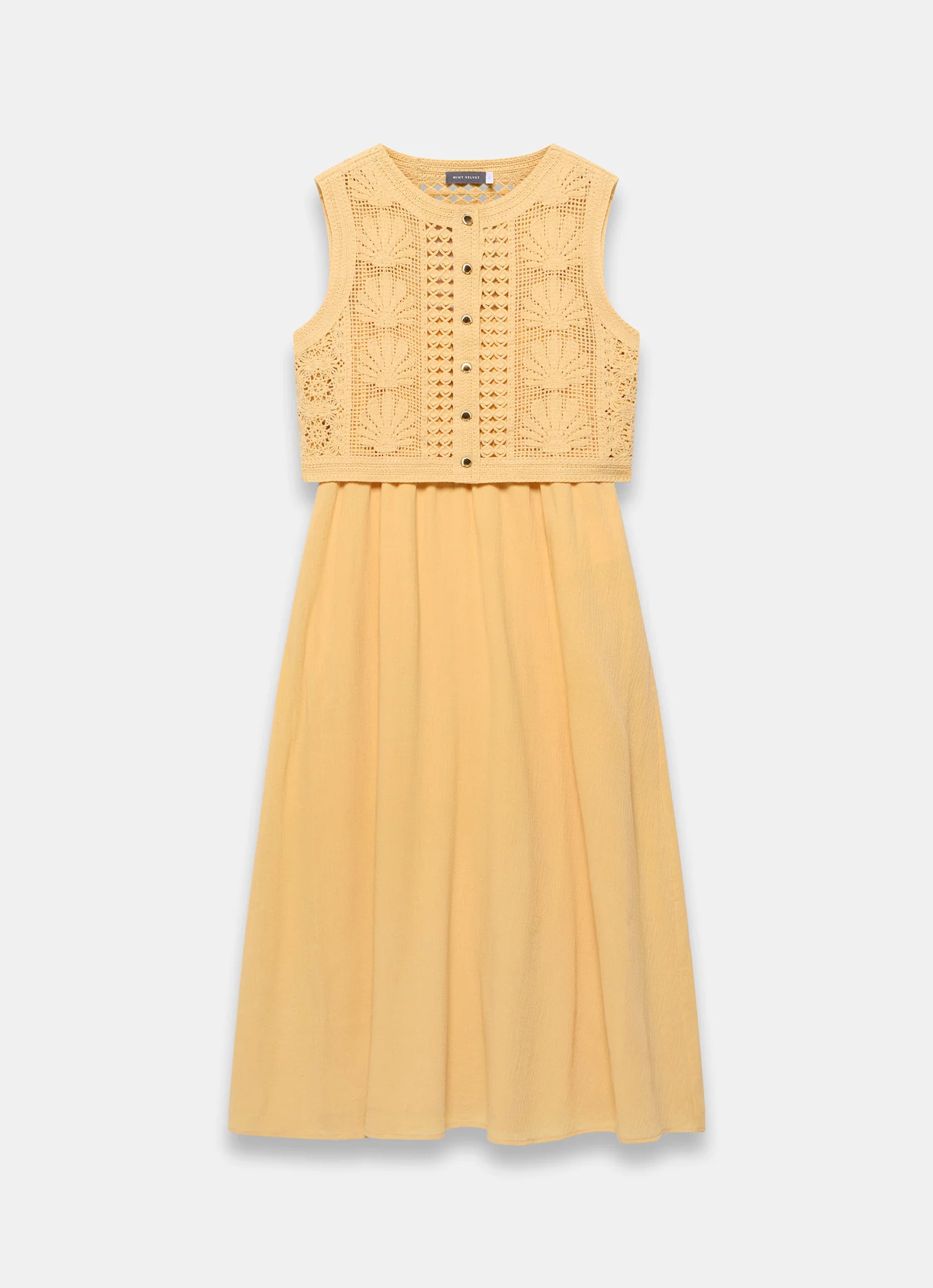 5132-yellow-crochet-shell-maxi-dress-7.webp Yellow Crochet Shell Maxi Dress
