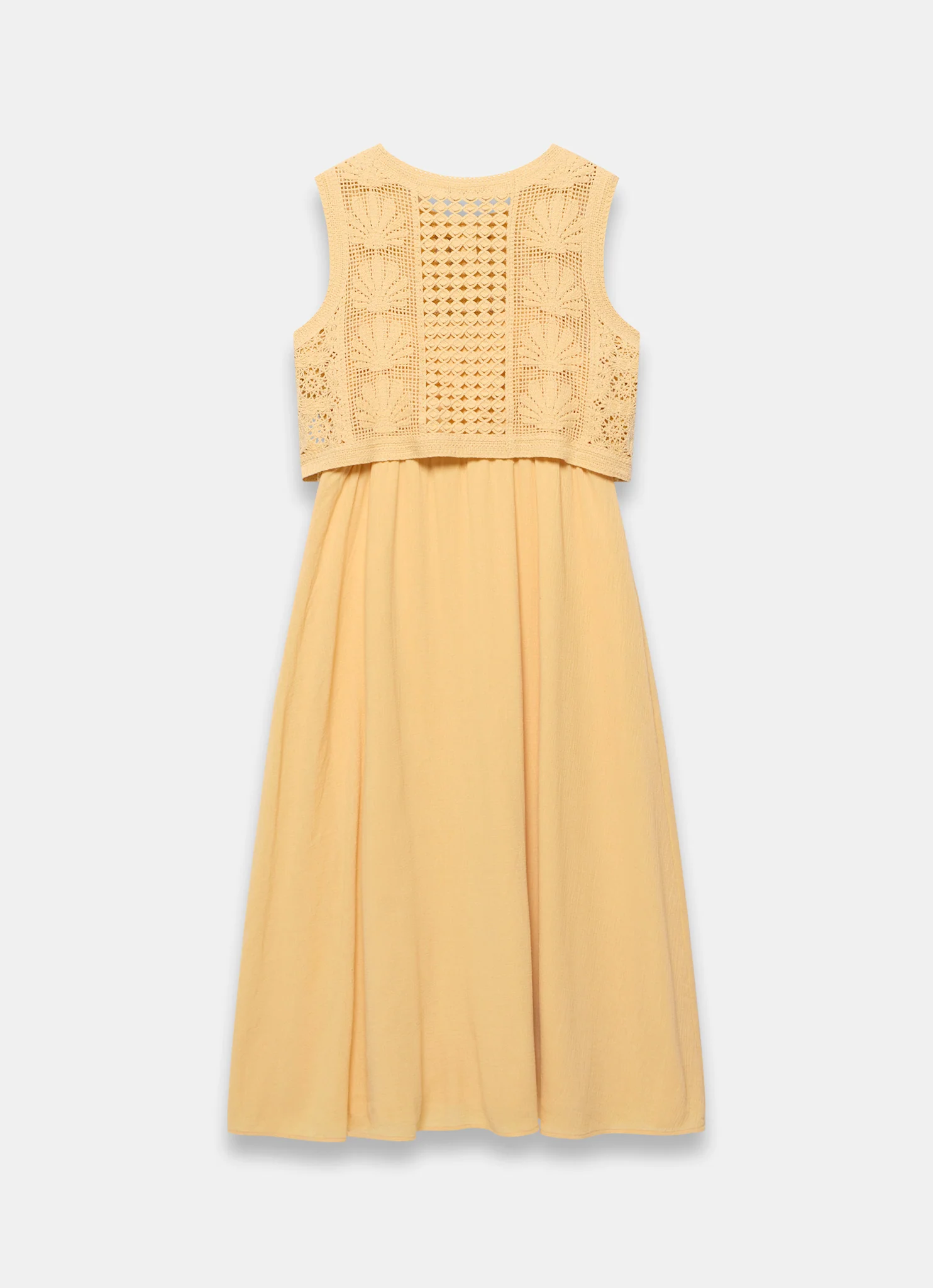 5132-yellow-crochet-shell-maxi-dress-8.webp Yellow Crochet Shell Maxi Dress