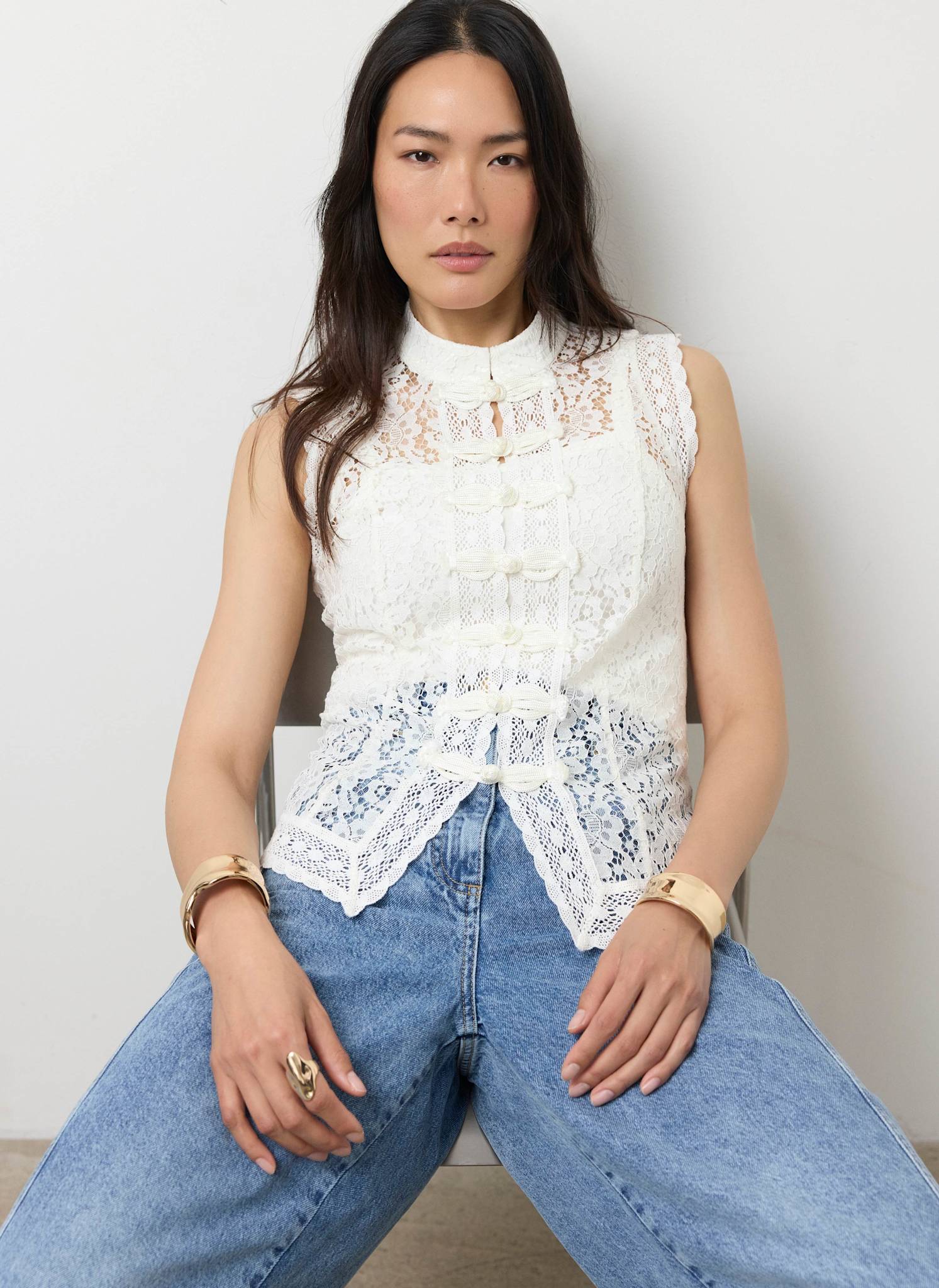 514-white-lace-detail-military-top-3.jpg White Lace Detail Military Top