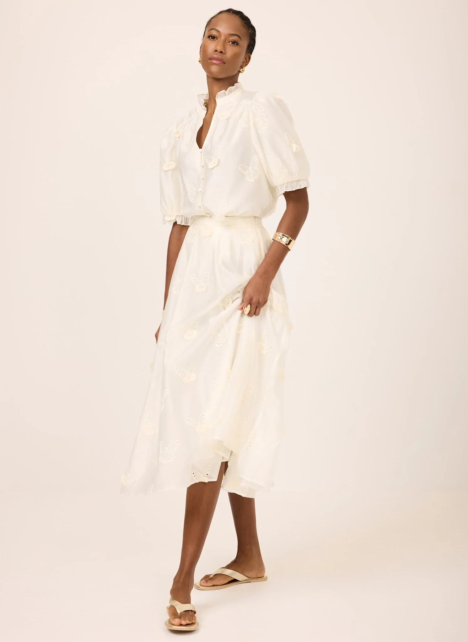 5156-white-embroidered-butterfly-detail-midi-skirt-3.webp White Embroidered Butterfly Detail Midi Skirt