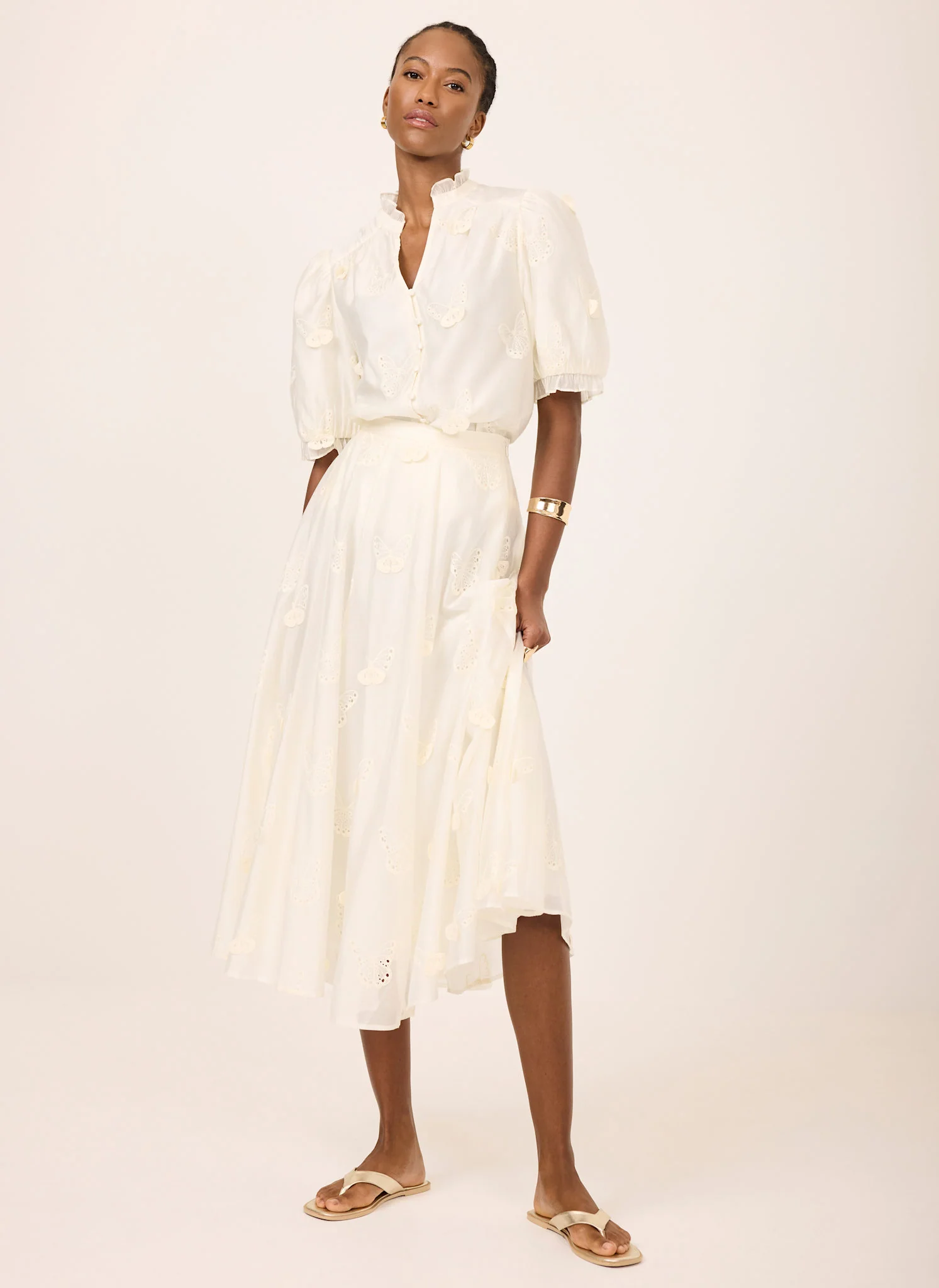 5156-white-embroidered-butterfly-detail-midi-skirt-5.webp White Embroidered Butterfly Detail Midi Skirt