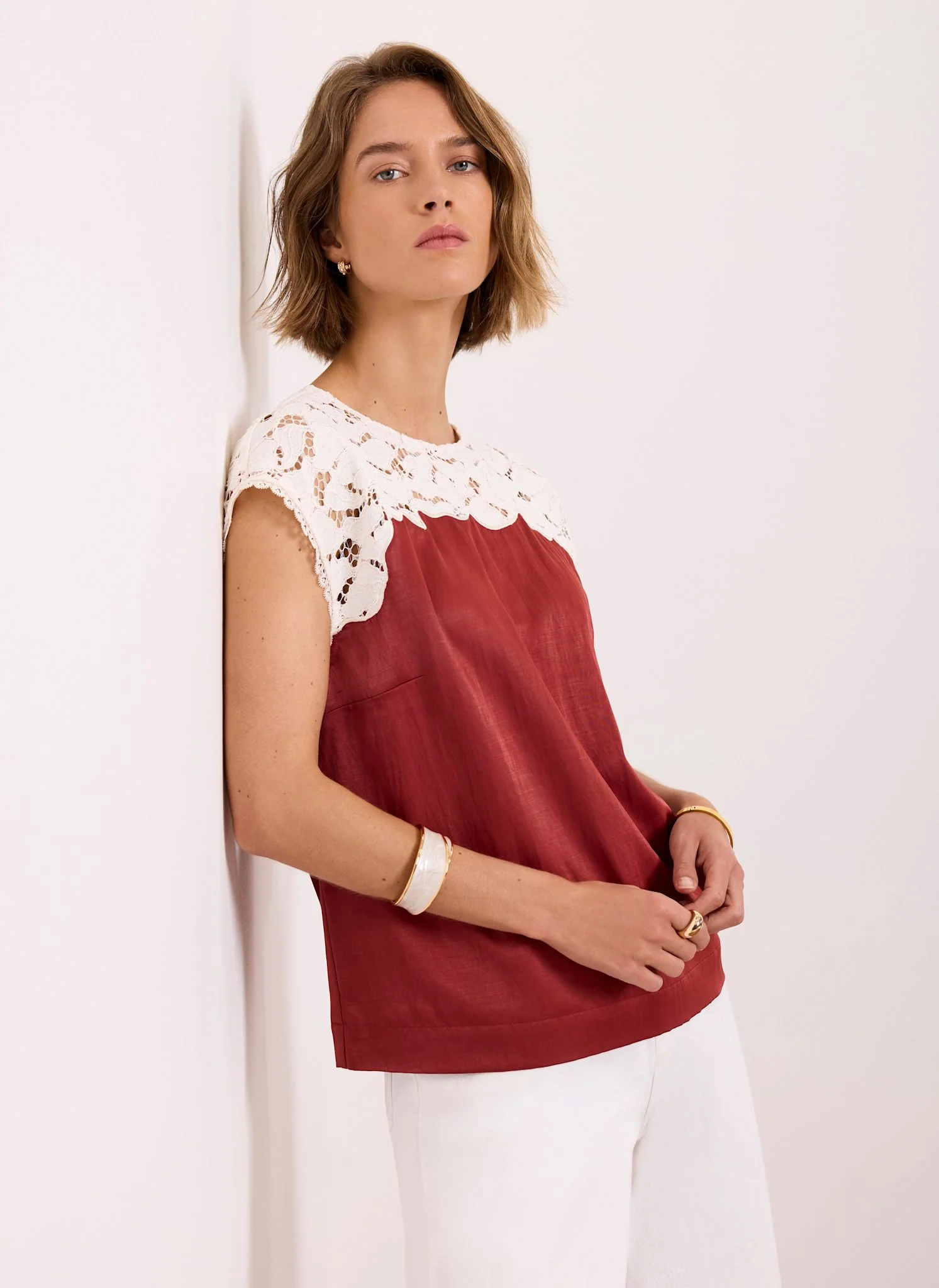 520-rust-red-satin-lace-top-2.webp Rust Red Satin Lace Top