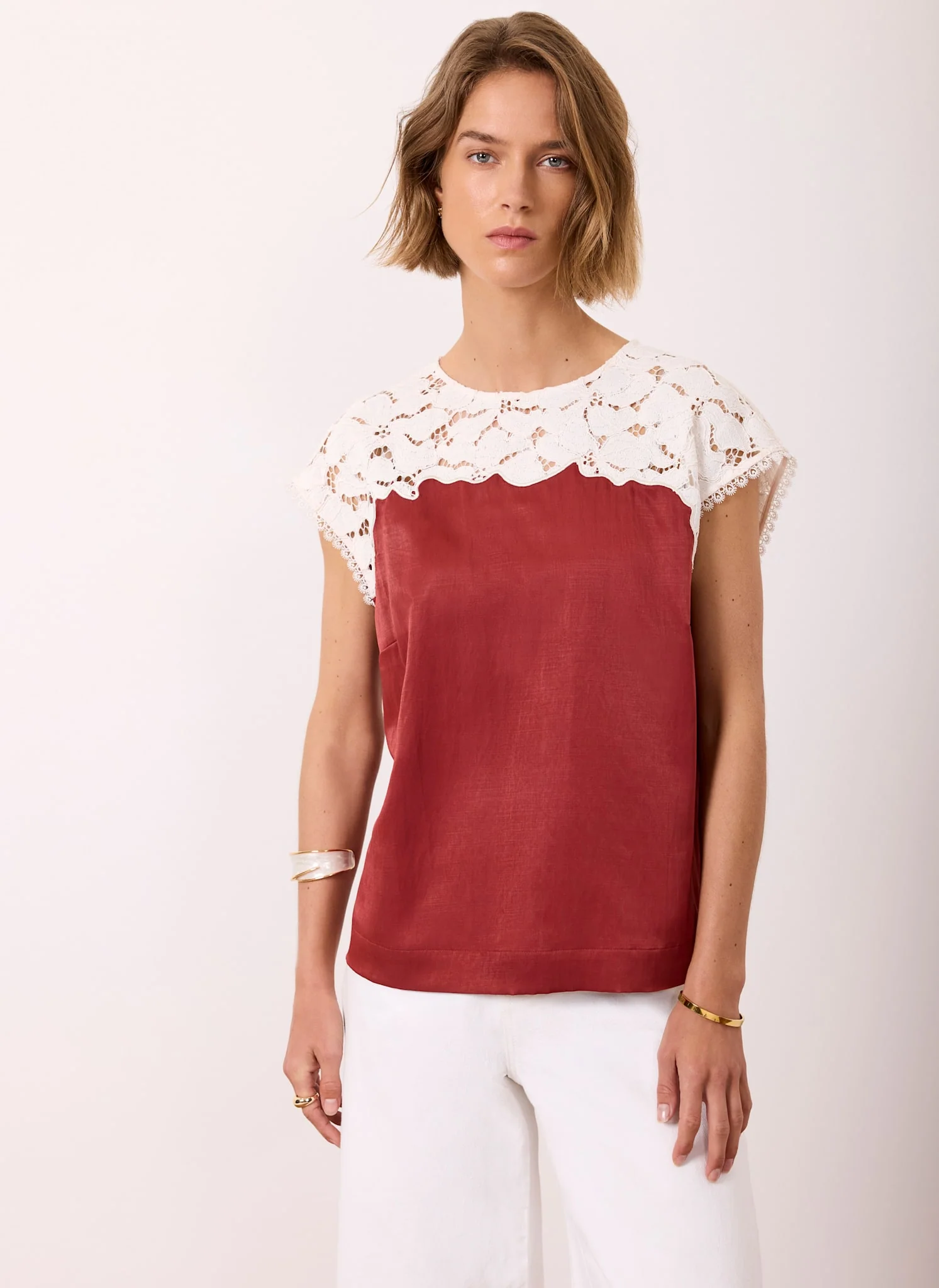 520-rust-red-satin-lace-top-3.webp Rust Red Satin Lace Top