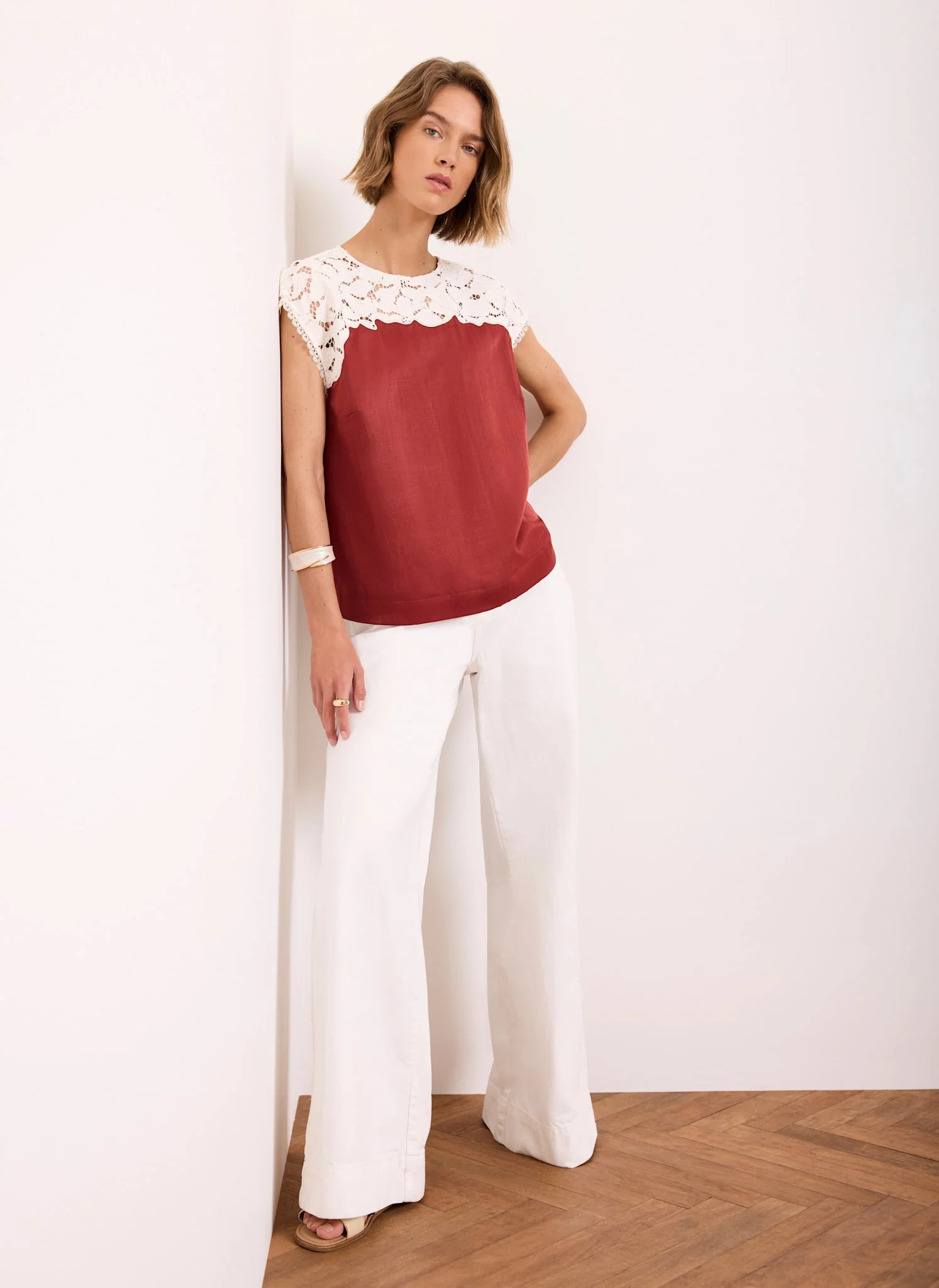 520-rust-red-satin-lace-top-5.webp Rust Red Satin Lace Top