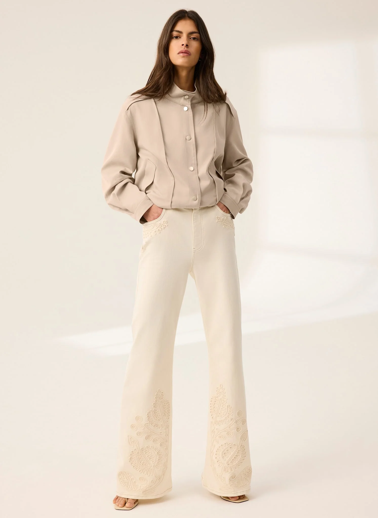 5226-cream-denim-embroidered-flared-jeans-1.webp Cream Denim Embroidered Flared Jeans