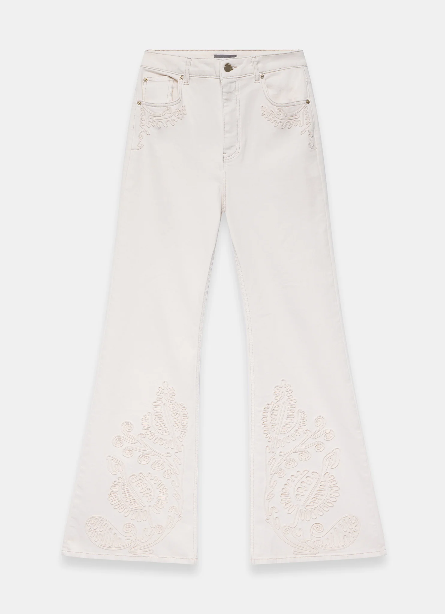 5226-cream-denim-embroidered-flared-jeans-6.webp Cream Denim Embroidered Flared Jeans