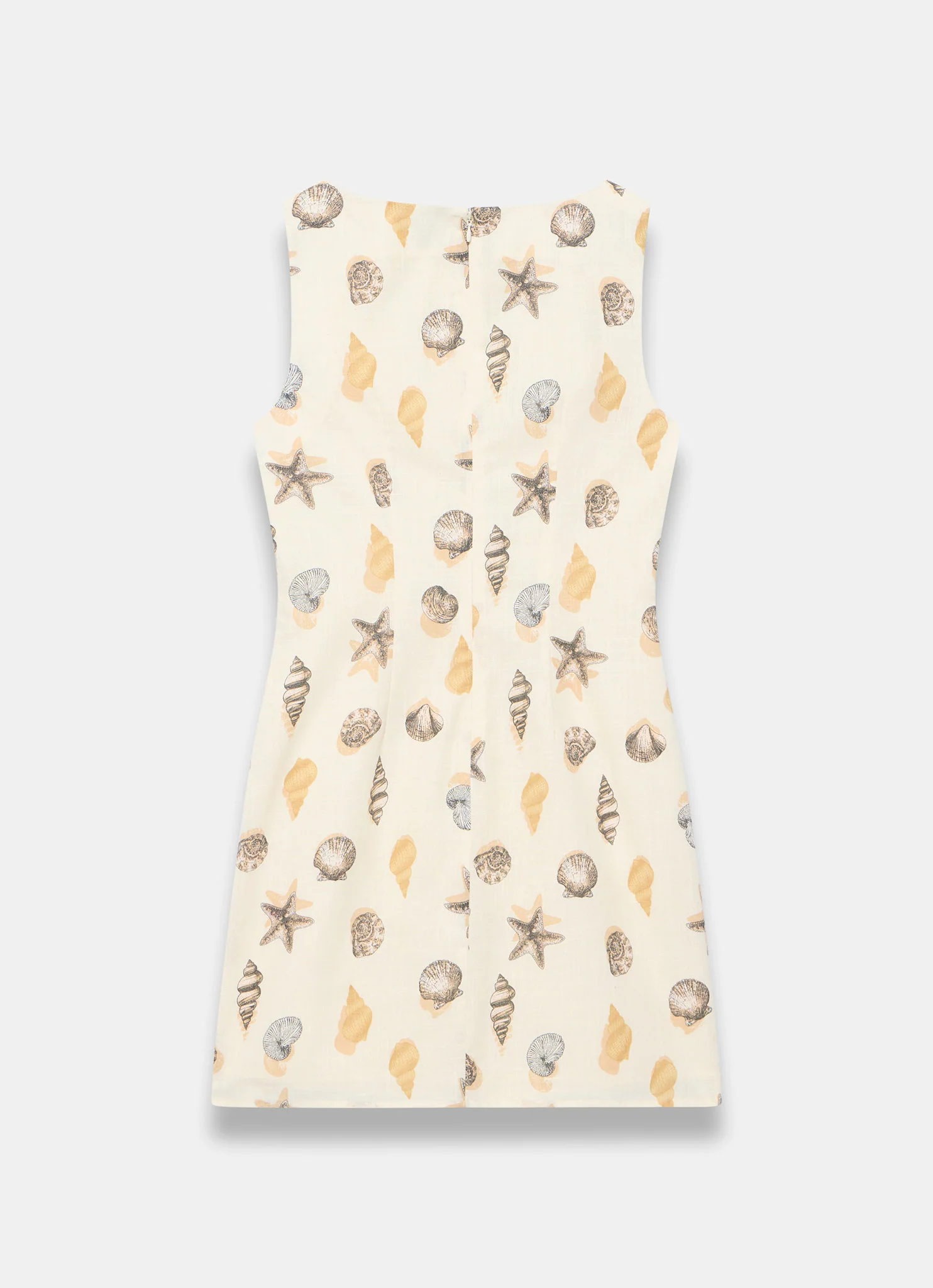 5380-neutral-cotton-shell-print-mini-dress-7.webp Neutral Cotton Shell Print Mini Dress