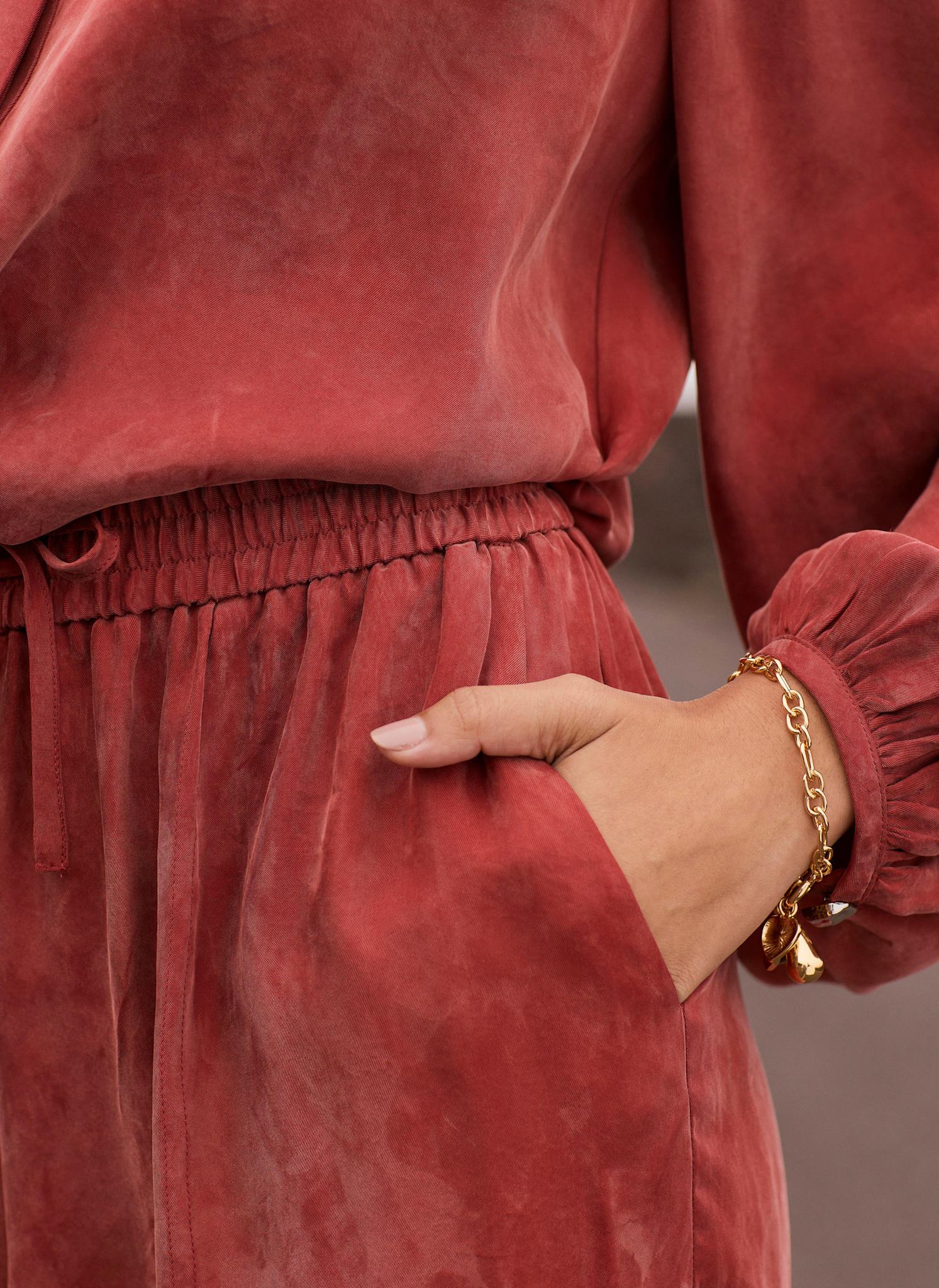 Rust Red Balloon Trousers