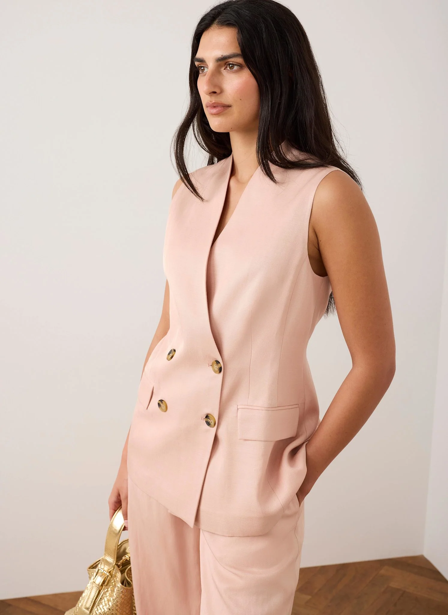 5420-pink-tailored-longline-waistcoat-1.webp Pink Tailored Longline Waistcoat