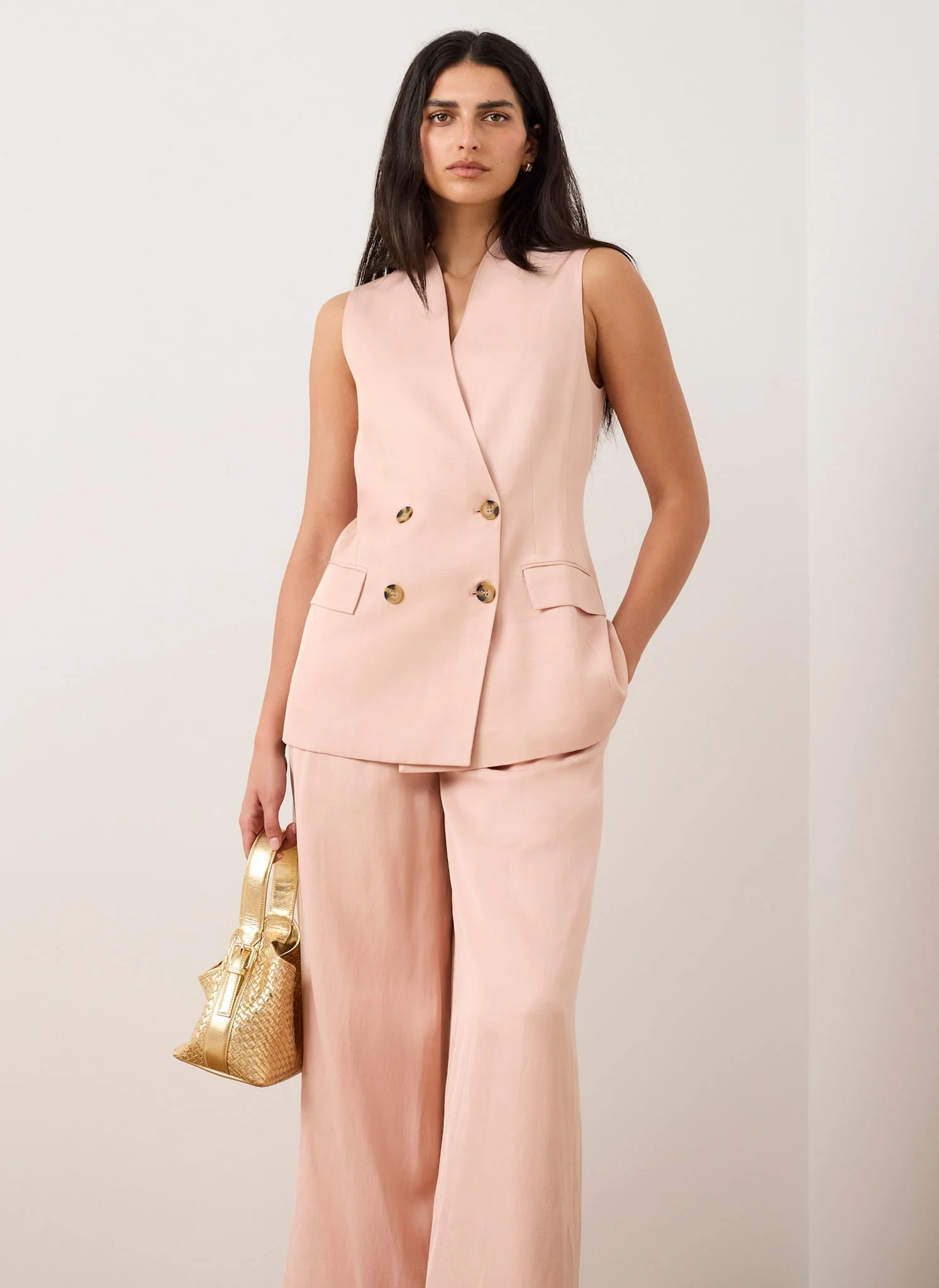 5420-pink-tailored-longline-waistcoat-5.webp Pink Tailored Longline Waistcoat