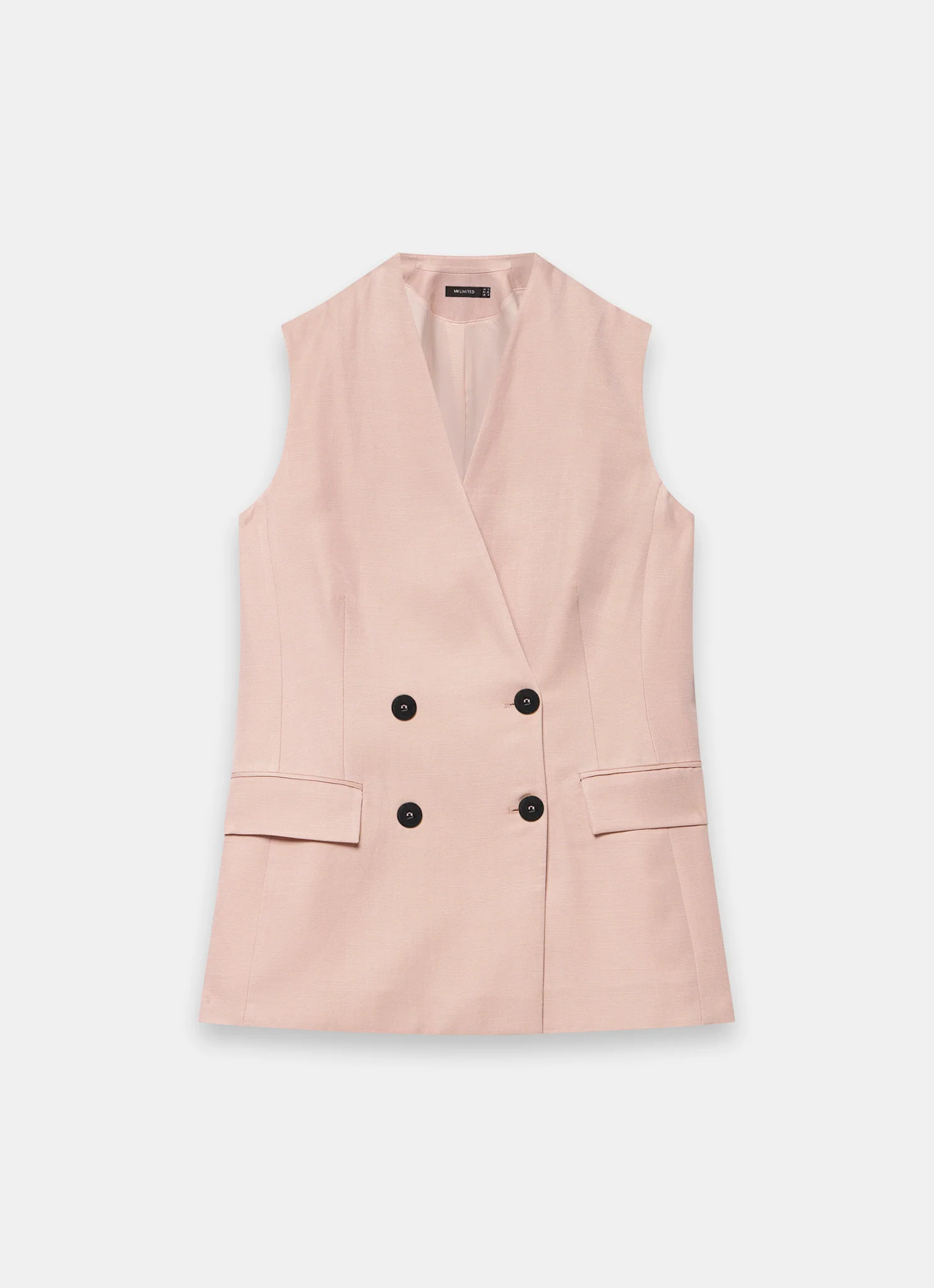 5420-pink-tailored-longline-waistcoat-6.webp Pink Tailored Longline Waistcoat