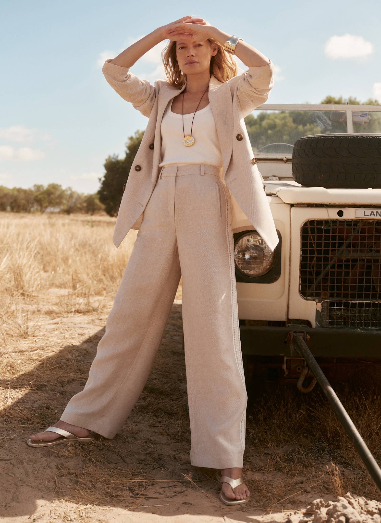 5446-neutral-linen-side-stripe-trousers-2.jpg Neutral Linen Side Stripe Trousers