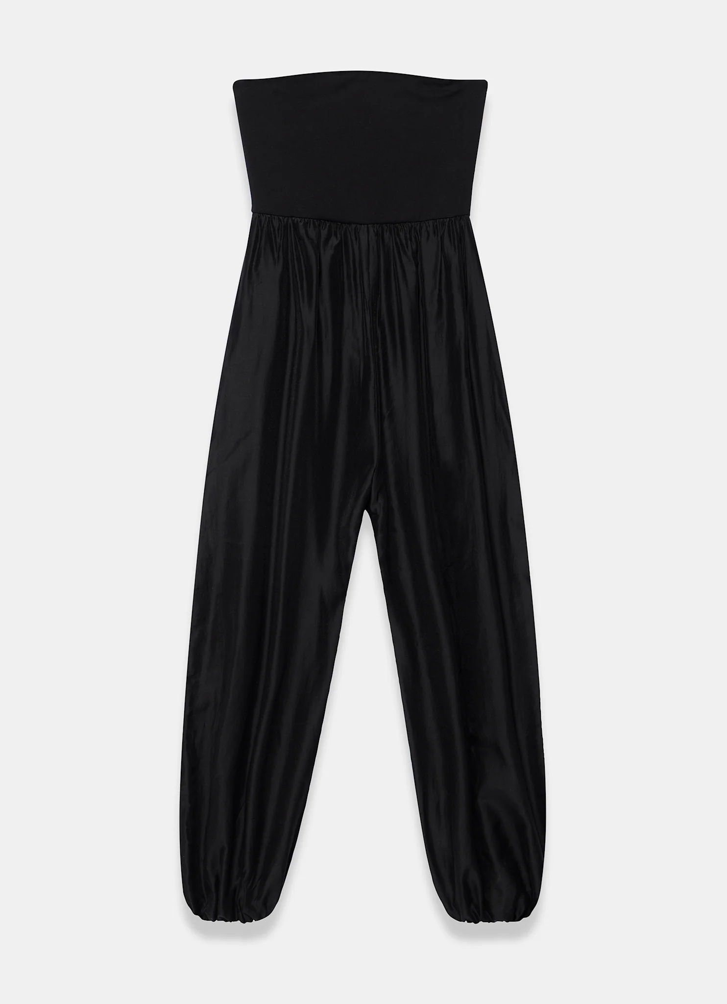 Black Bandeau Balloon Jumpsuit